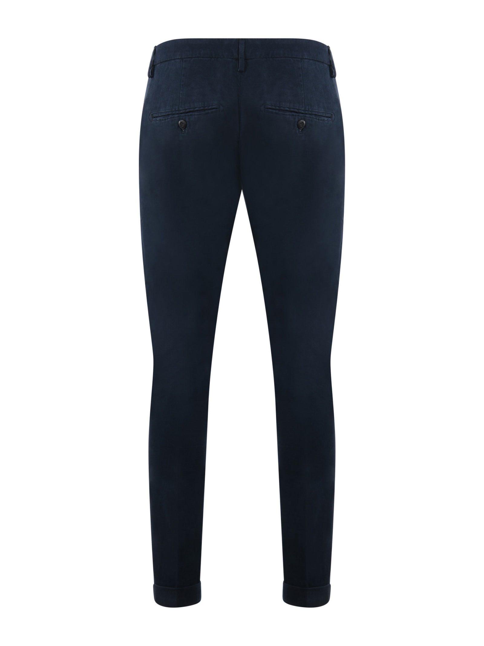 Dondup Casual Trousers With Waist Belt Loop In Blue