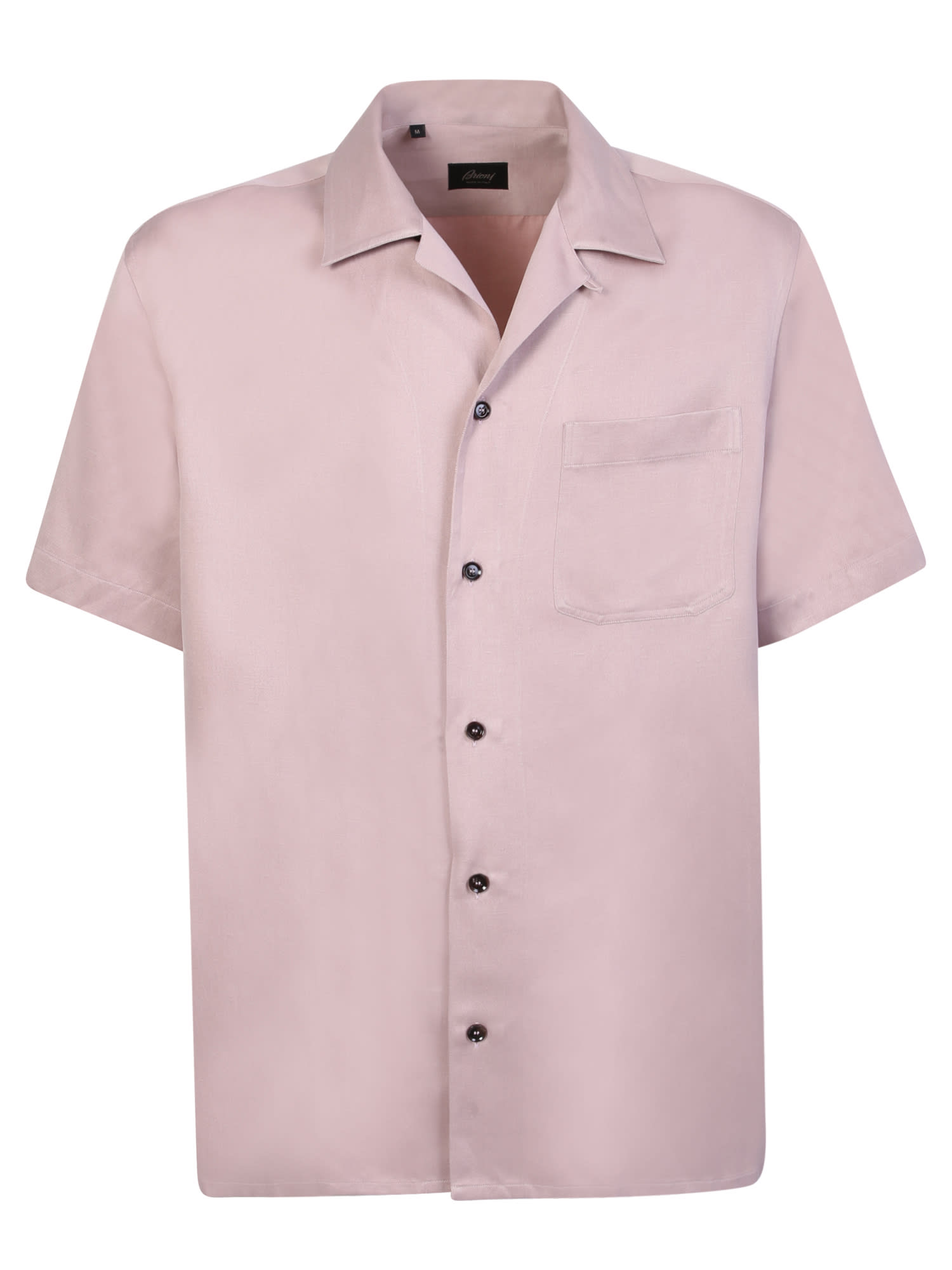 Shop Brioni Short Sleeved Shirt In Pink