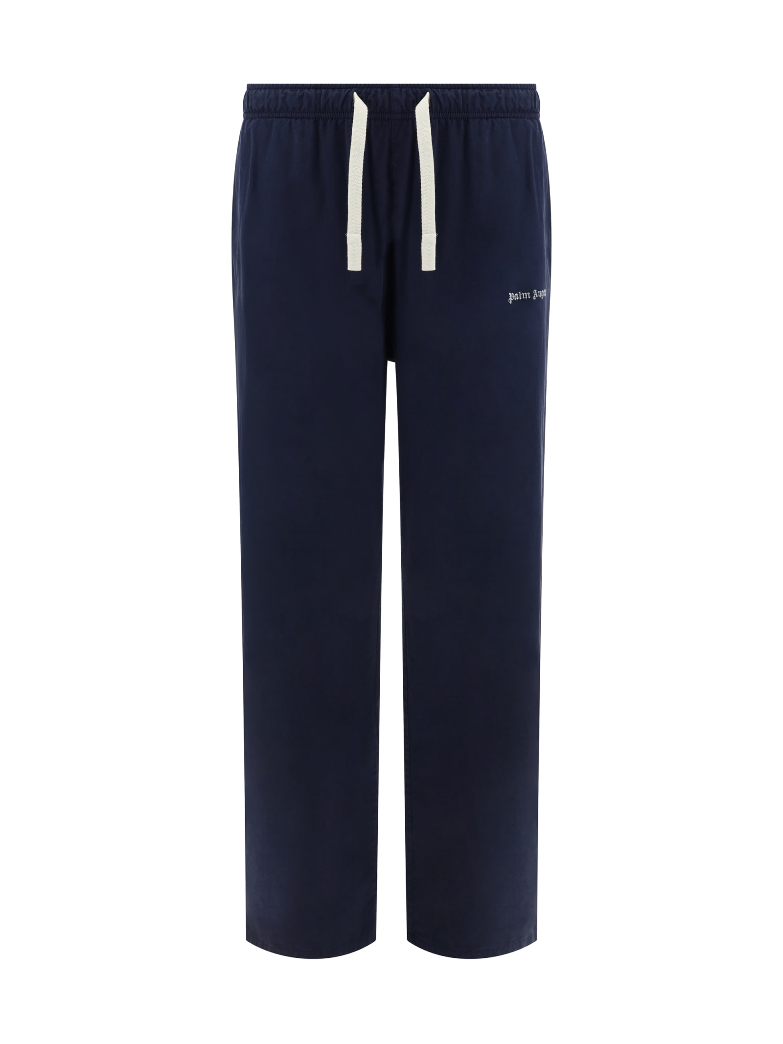 Palm Angels Pants In Navy Blue Off