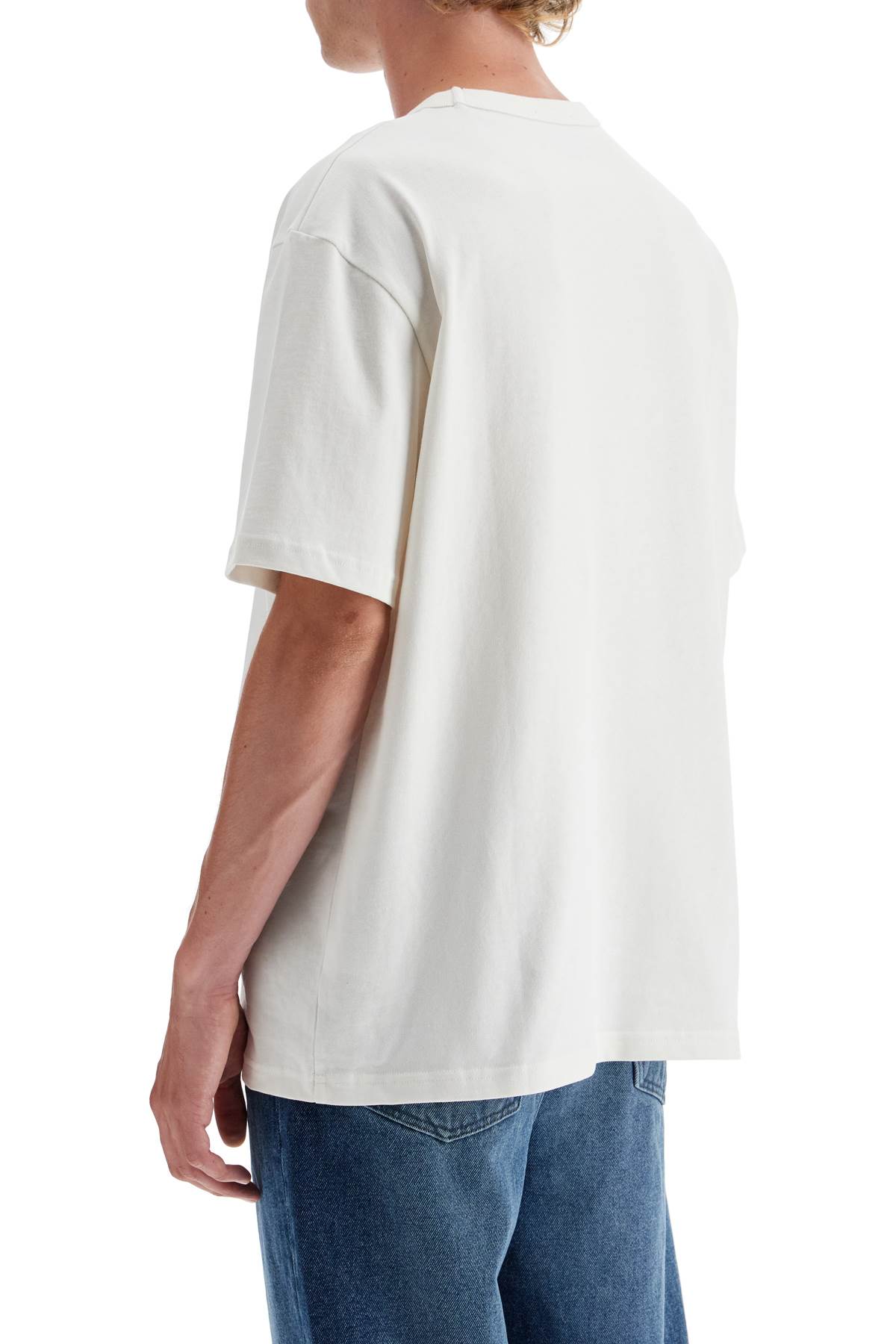 Apc A.p.c. Kyle T Shirt In Blanc/dark Navy (white)