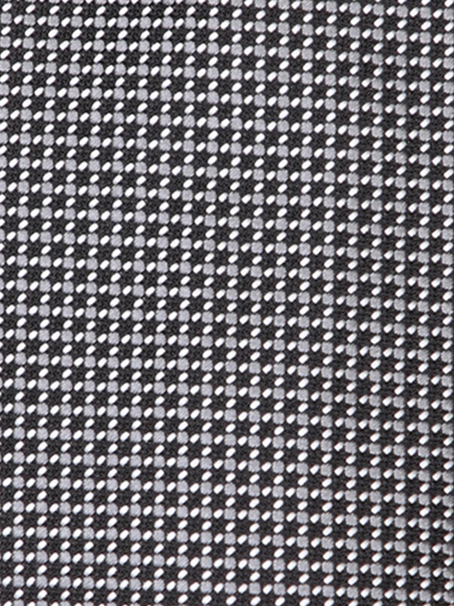 Shop Canali Micropattern White/grey/black Tie
