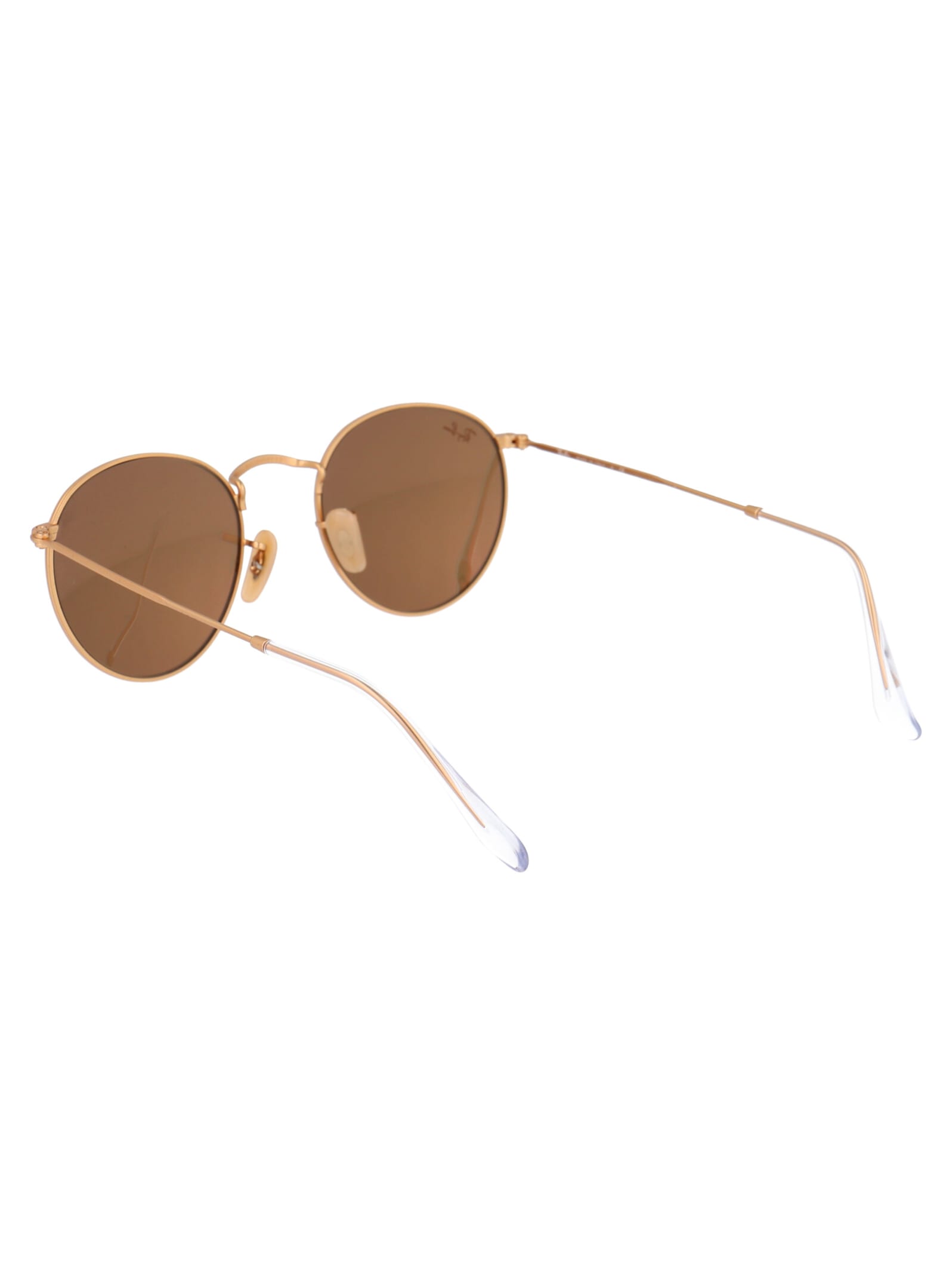 Shop Ray Ban Round Metal Sunglasses In 112/z2 Gold