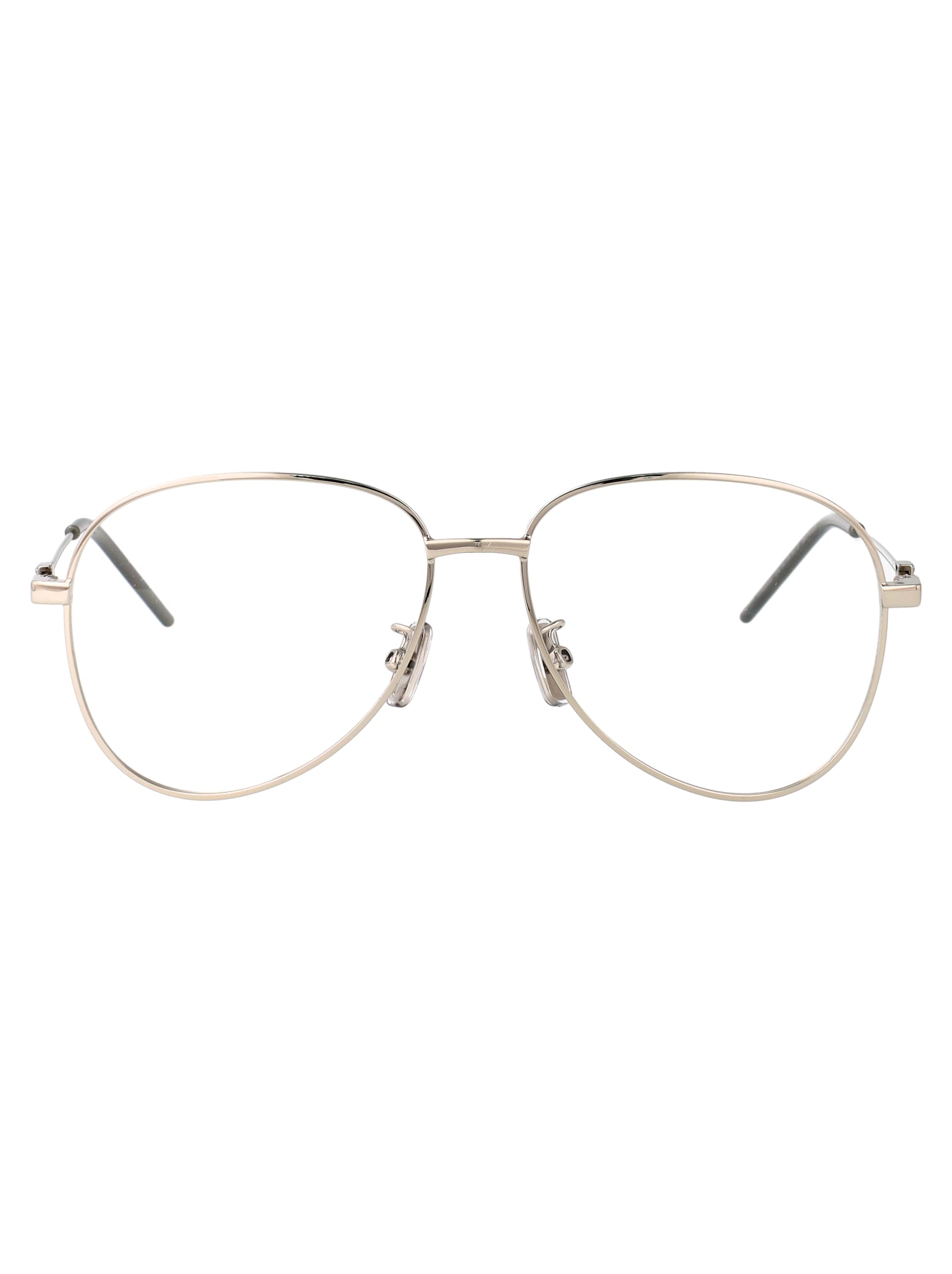 Givenchy Silver Metal Optical Glasses In Gold