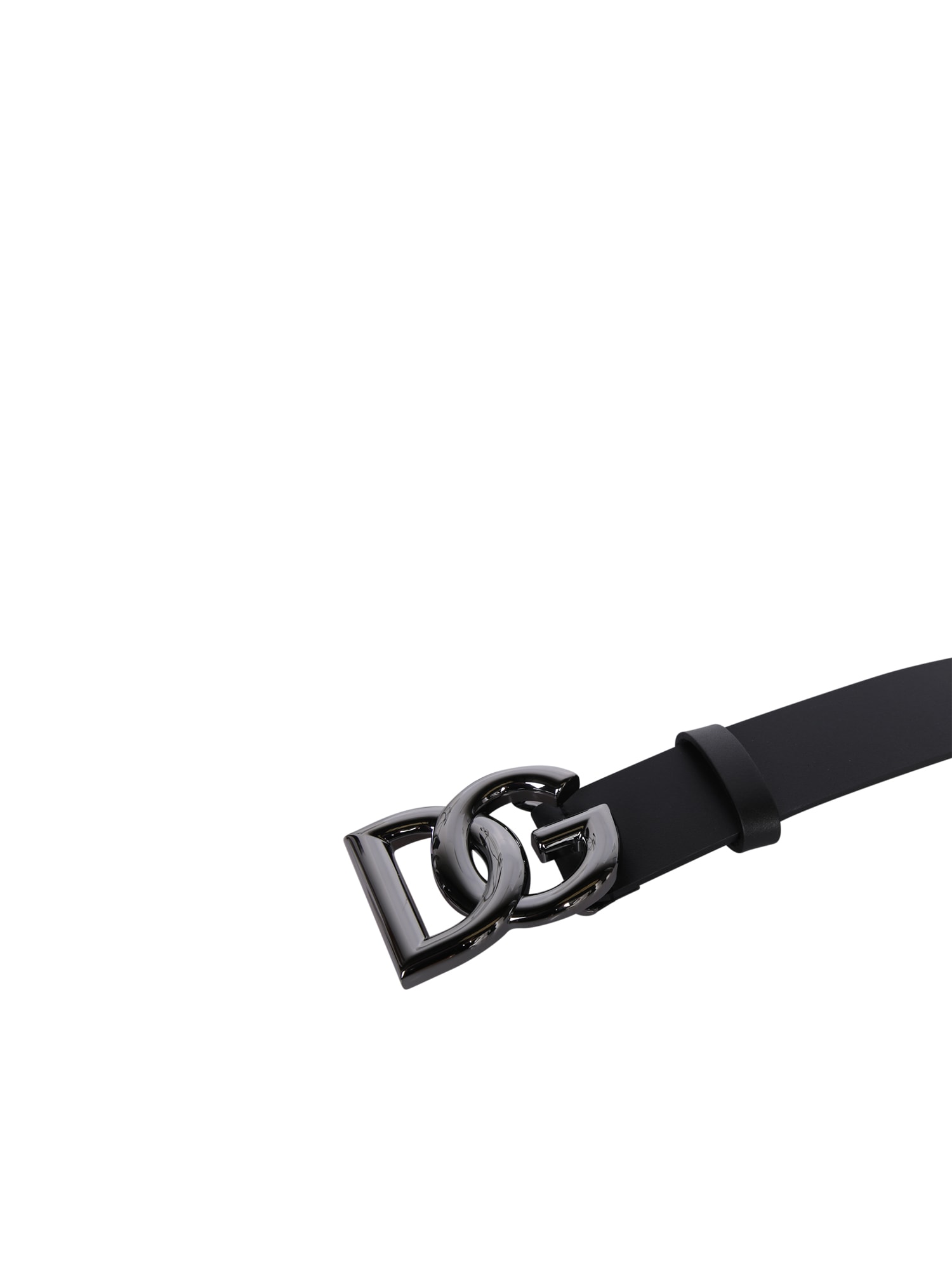 Shop Dolce & Gabbana Logo Black Belt