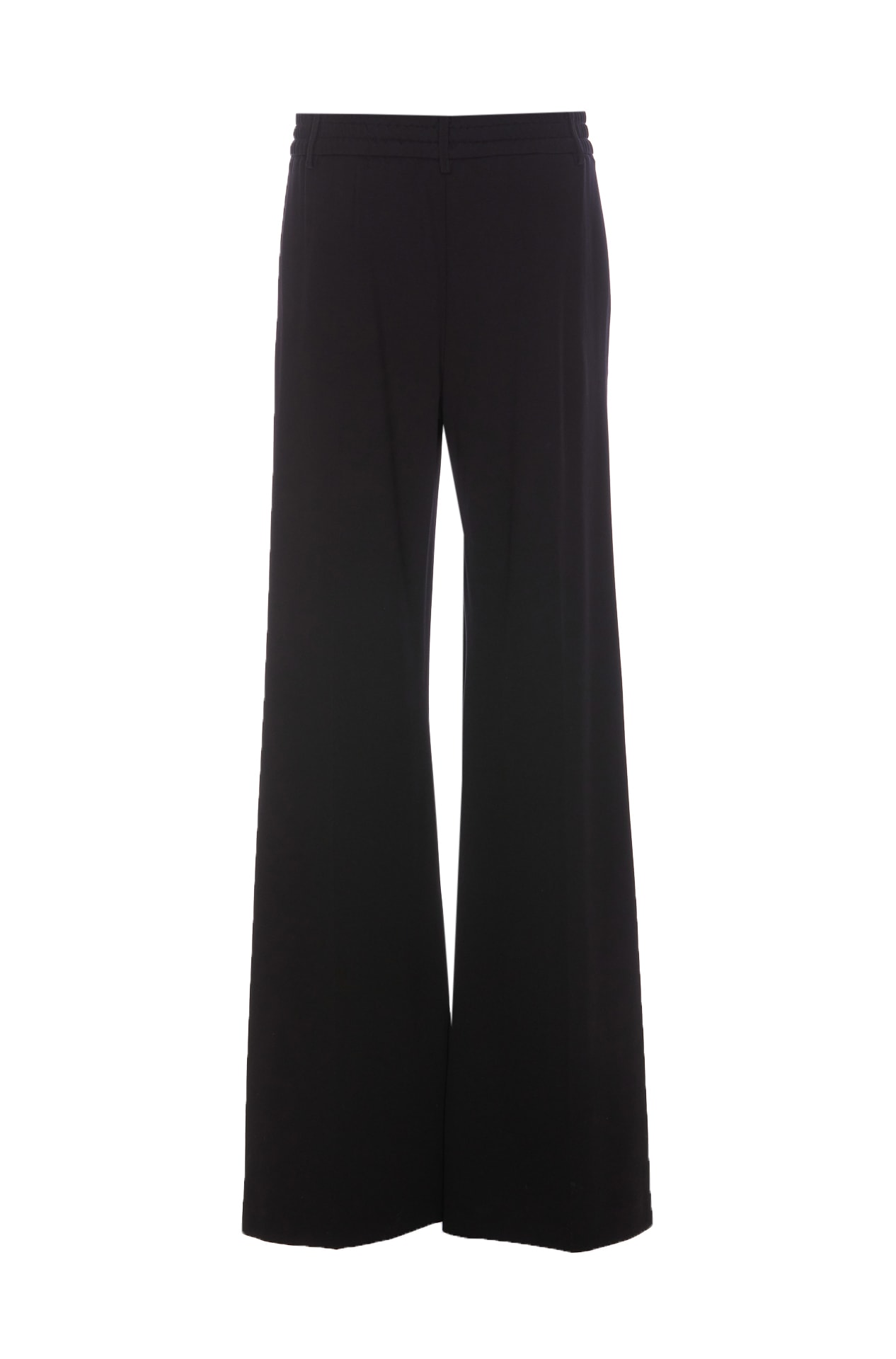 Shop Patrizia Pepe Palazzo Pants In Black