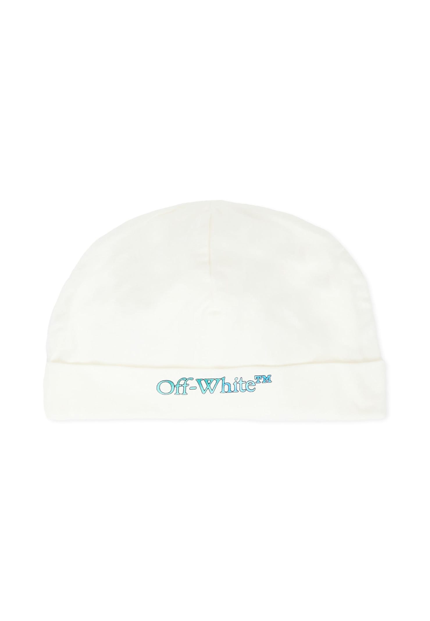 Off-white Ivory Babygrow Set For Baby Boy With Logo In White