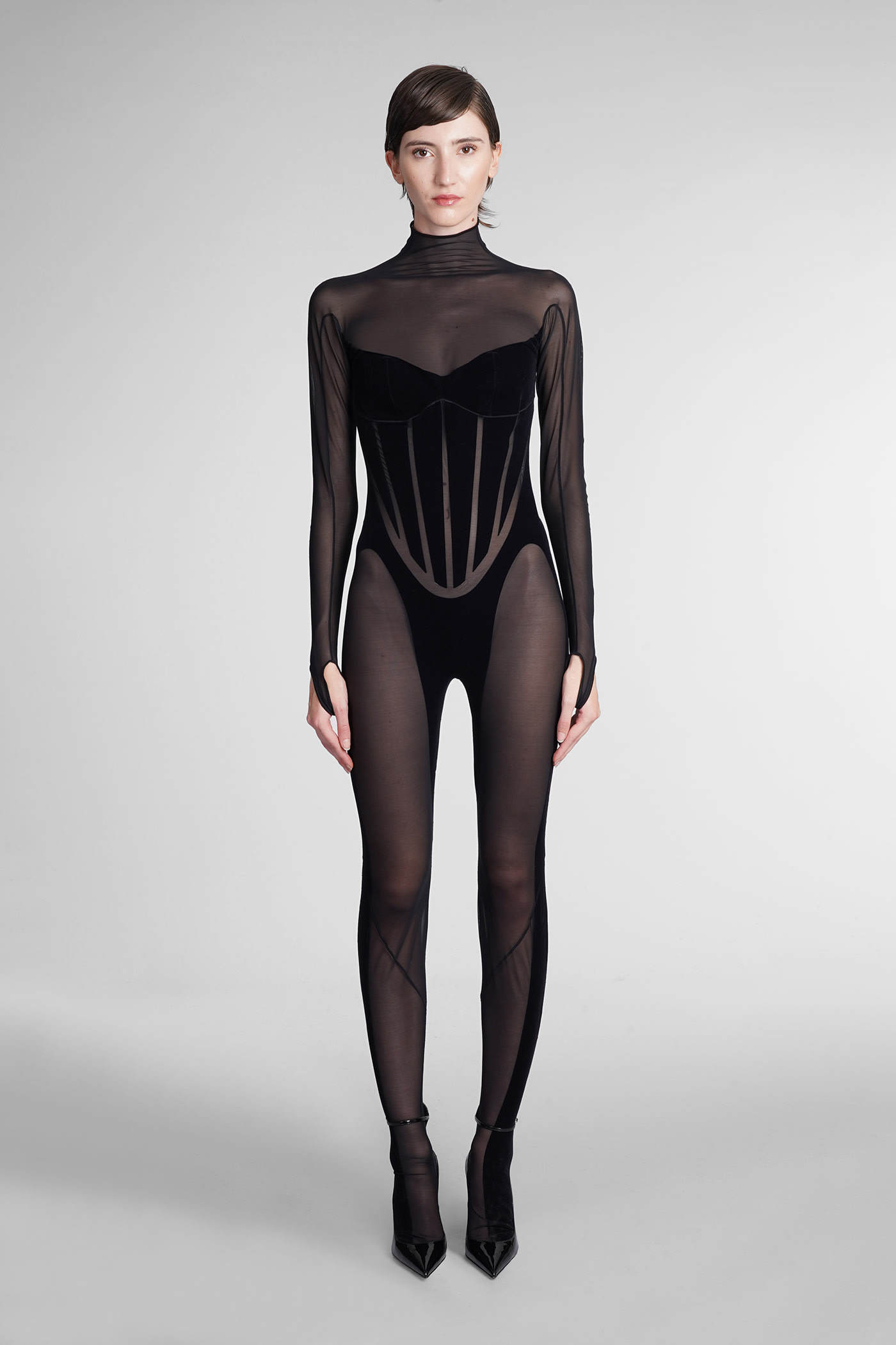 Wolford Jumpsuit In Black Nylon