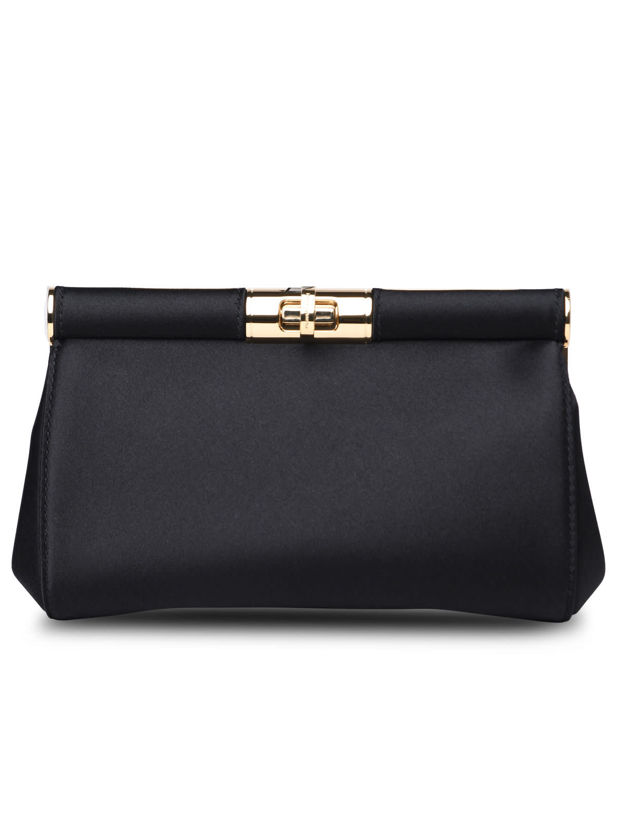 Shop Dolce & Gabbana Black Silk Blend Bag In Nero