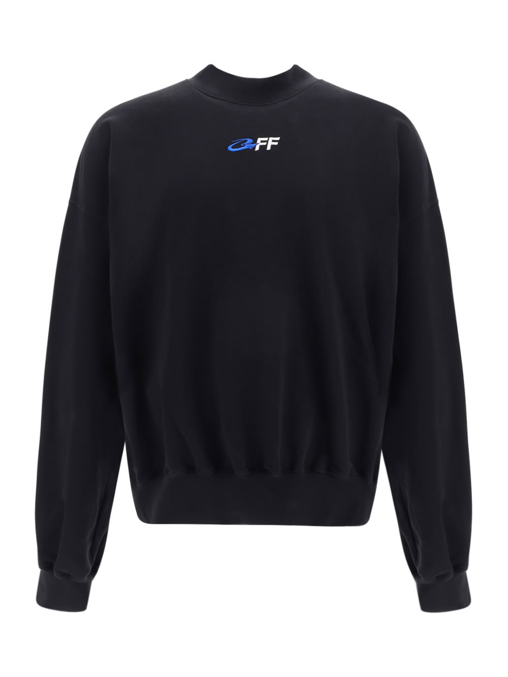 Shop Off-white Exact Opp Boxy Sweatshirt In Black