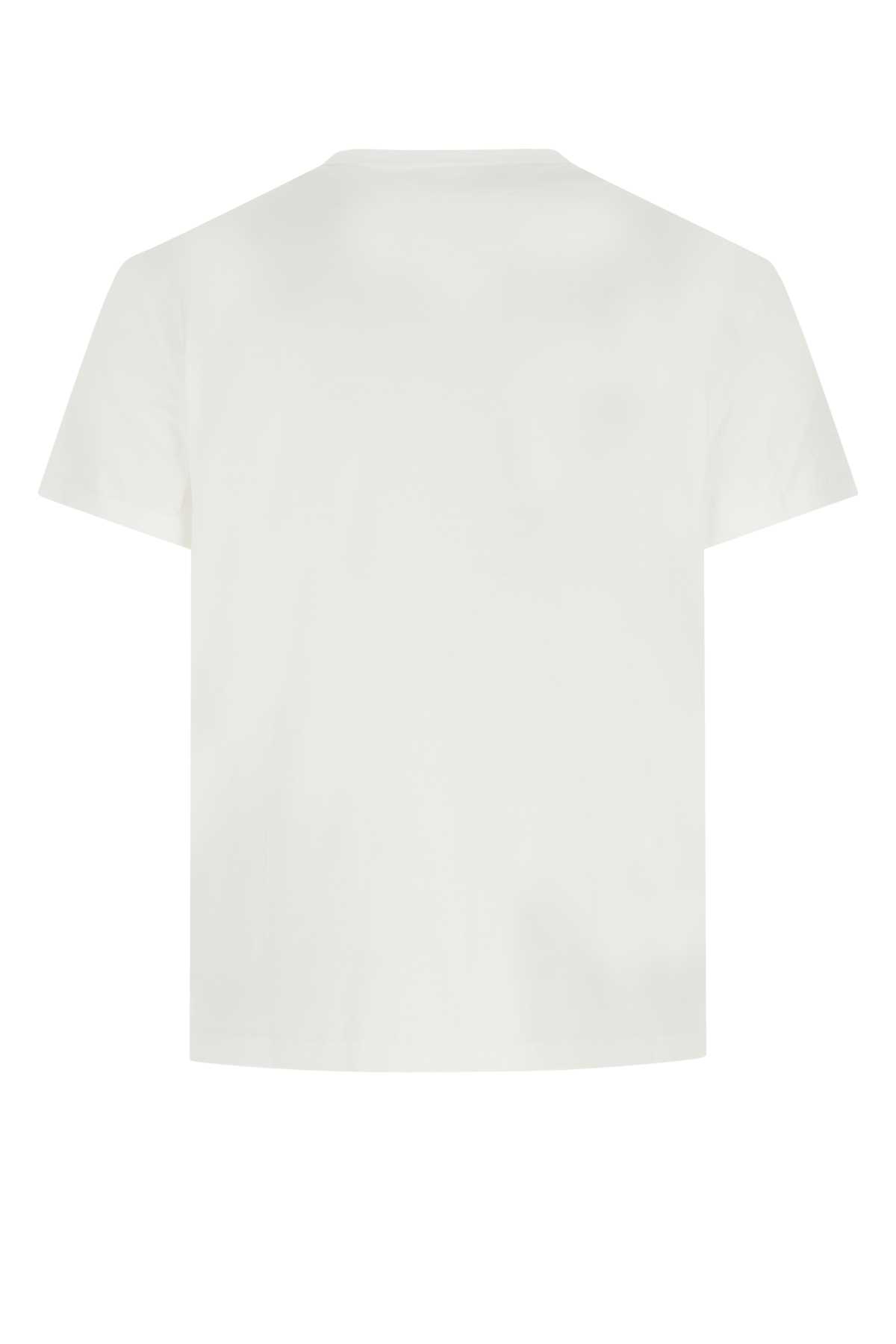 Shop Maison Margiela White Cotton T-shirt In 994