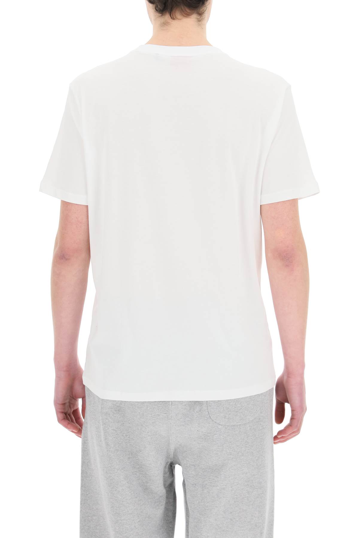 Hugo Boss Cotton-jersey T-shirt With Herringbone Logo In Yellow Cream