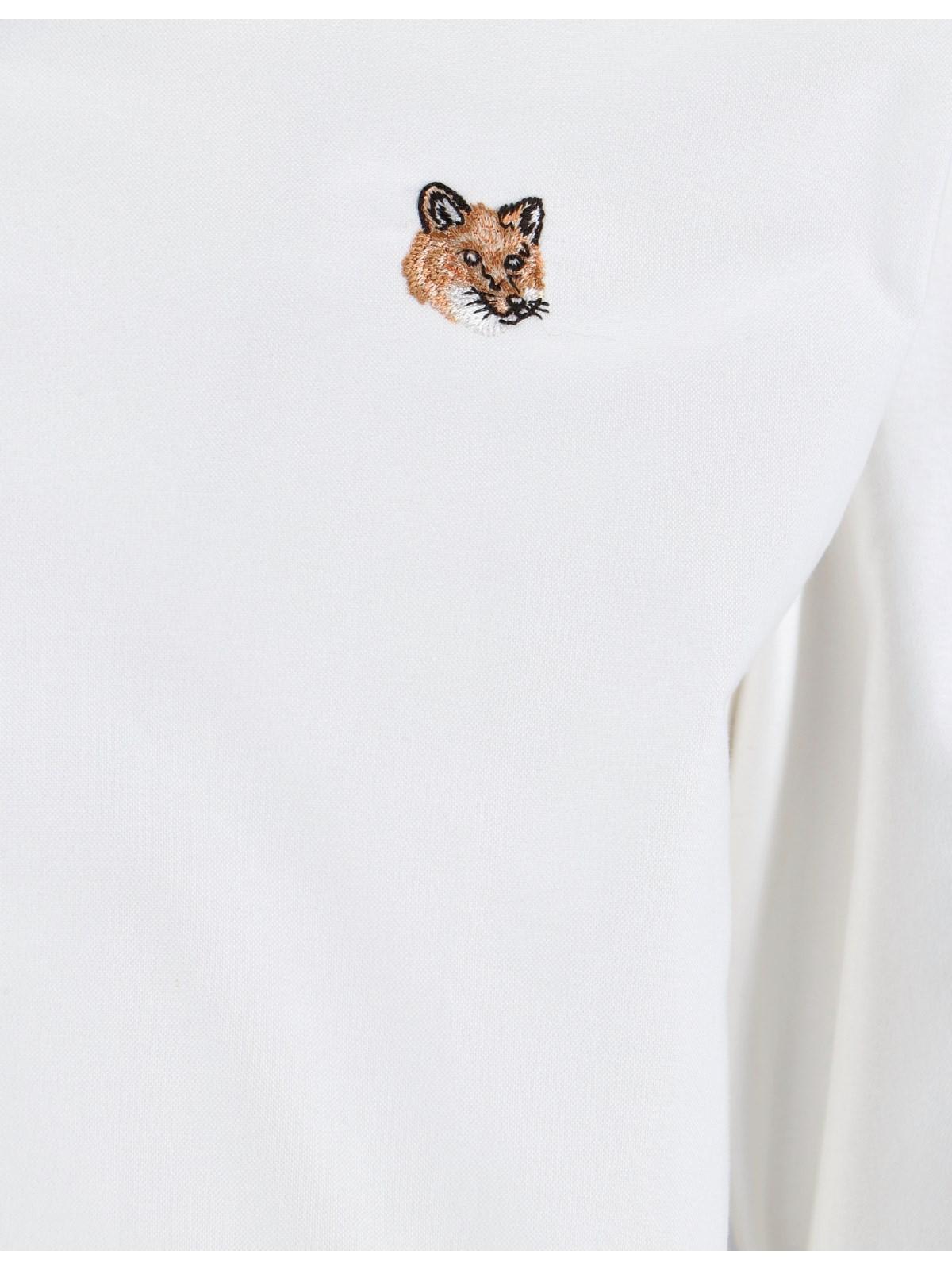 Maison Kitsuné Fox Head Shirt In White
