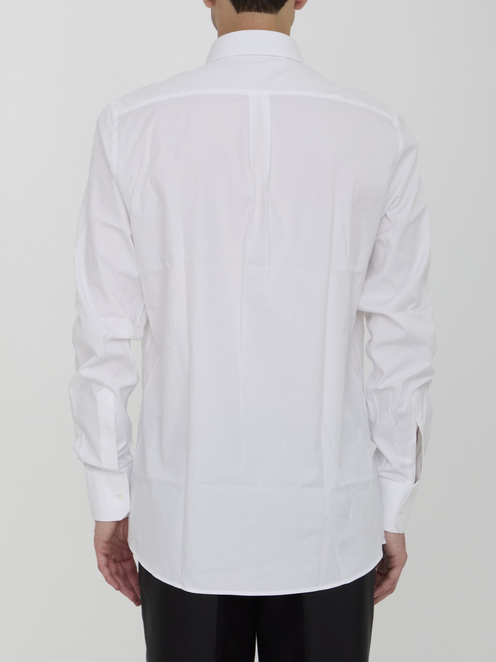 Shop Dolce & Gabbana Tuxedo Shirt In White