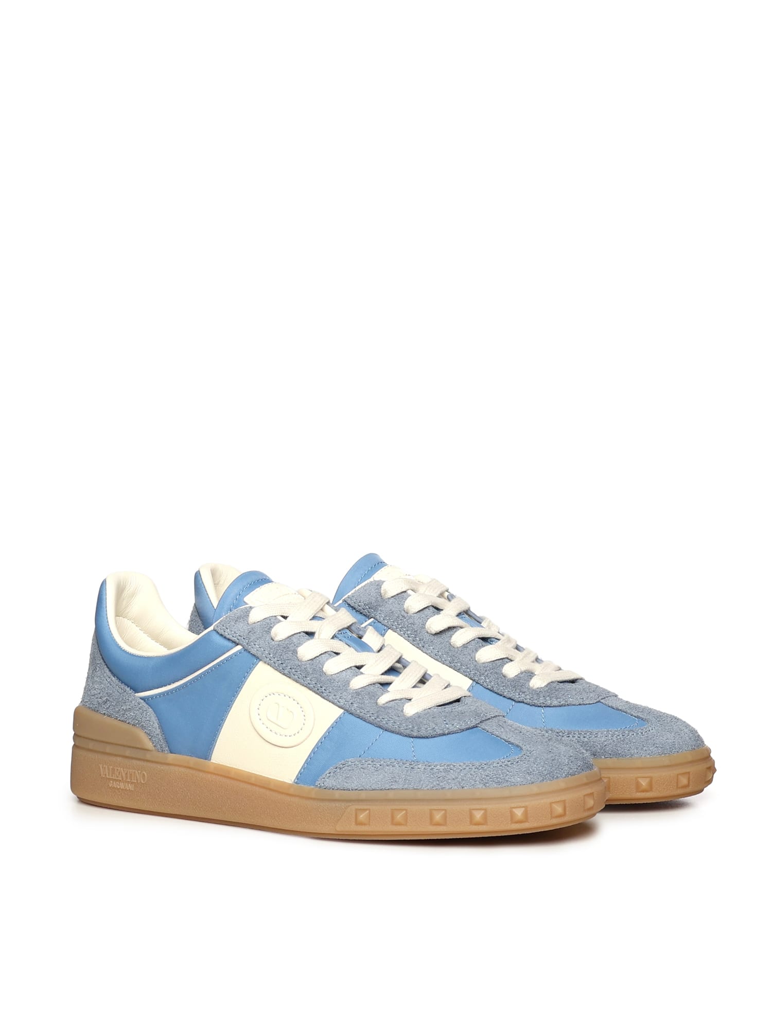 Valentino Upvillage Split Leather Sneakers In Multi