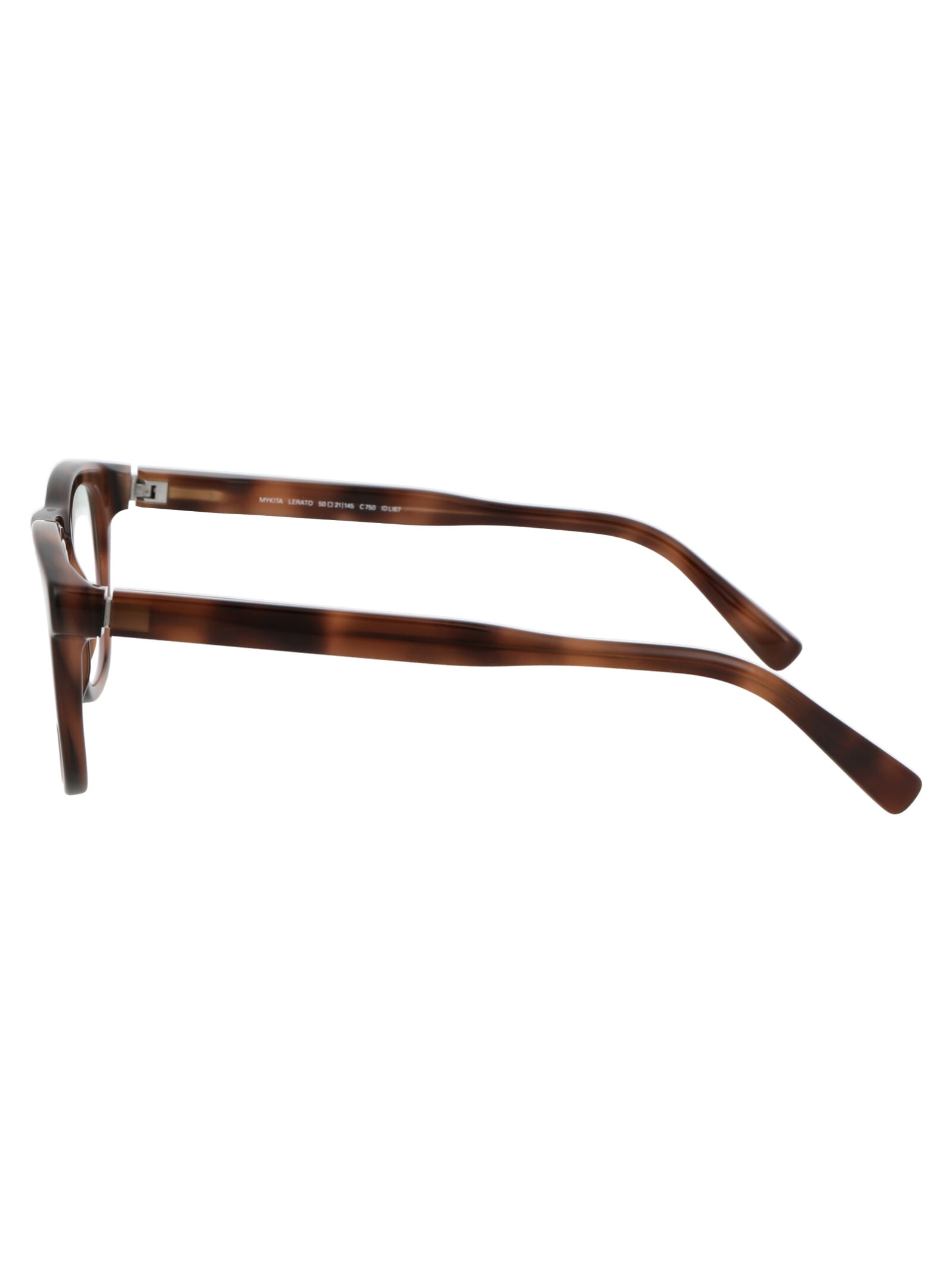 Shop Mykita Lerato Glasses In 750 C137-zanzibar/shiny Silver Clear