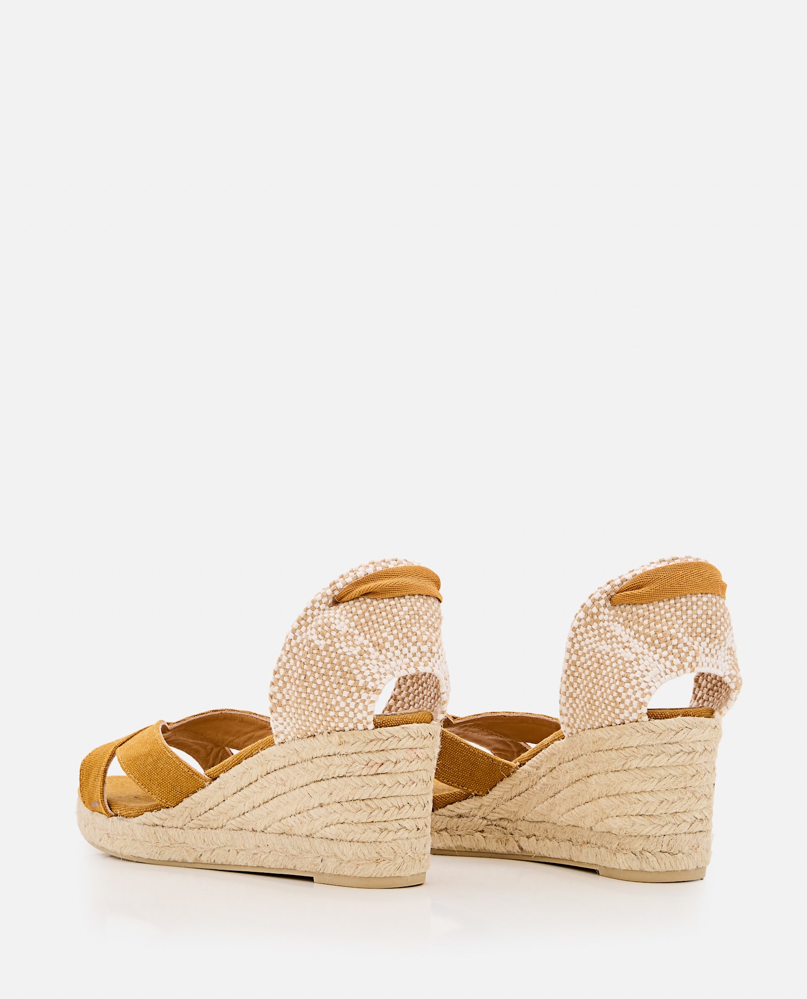 Shop Castaã±er Wedge In Brown