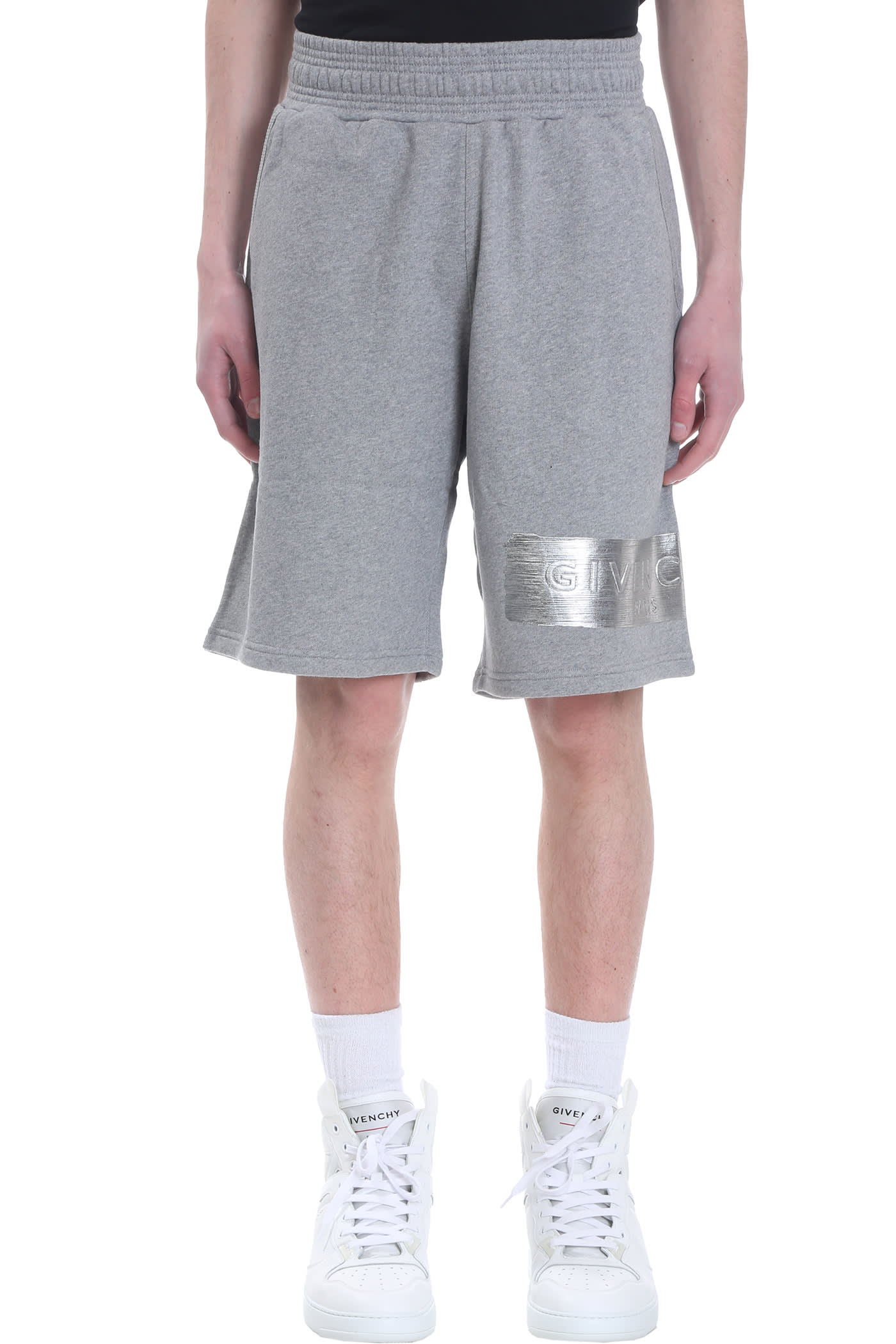 Givenchy Shorts In Grey Cotton