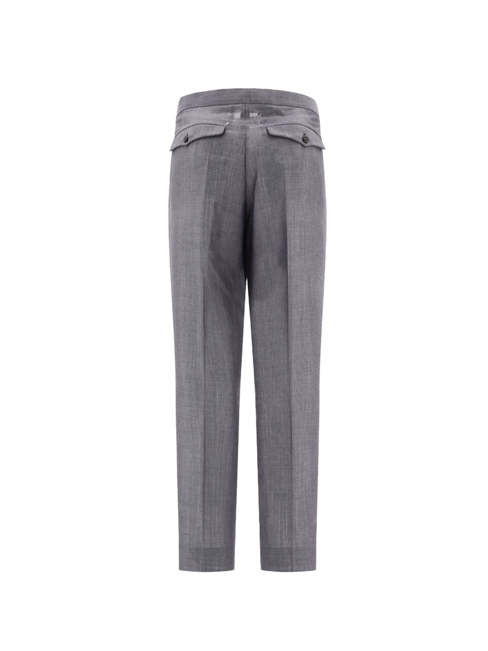 Shop Maison Margiela Pants In Grey6