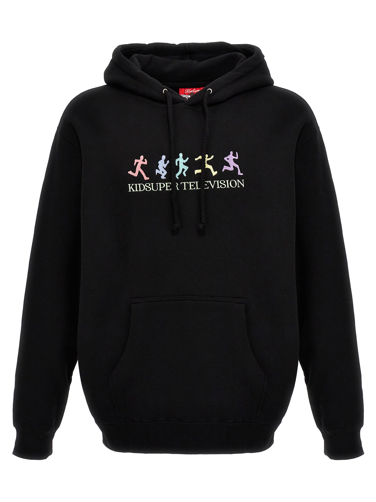 Shop Vision Of Super Kidsuper Television Hoodie In Black