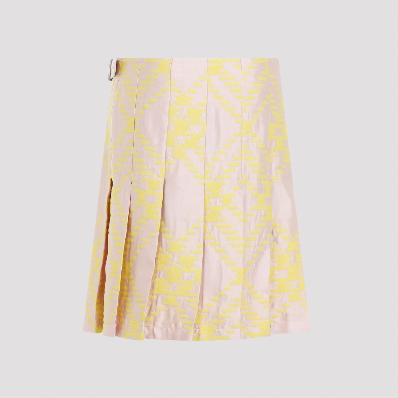 Shop Burberry Skirt In Sherbet Ip Check