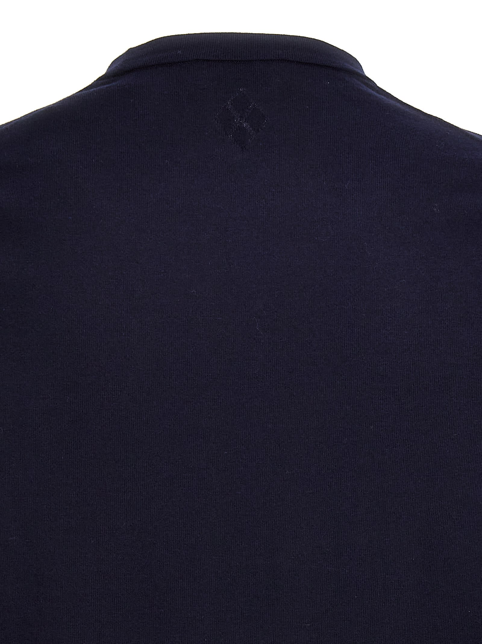 Shop Ballantyne Cotton Sweater In Blue