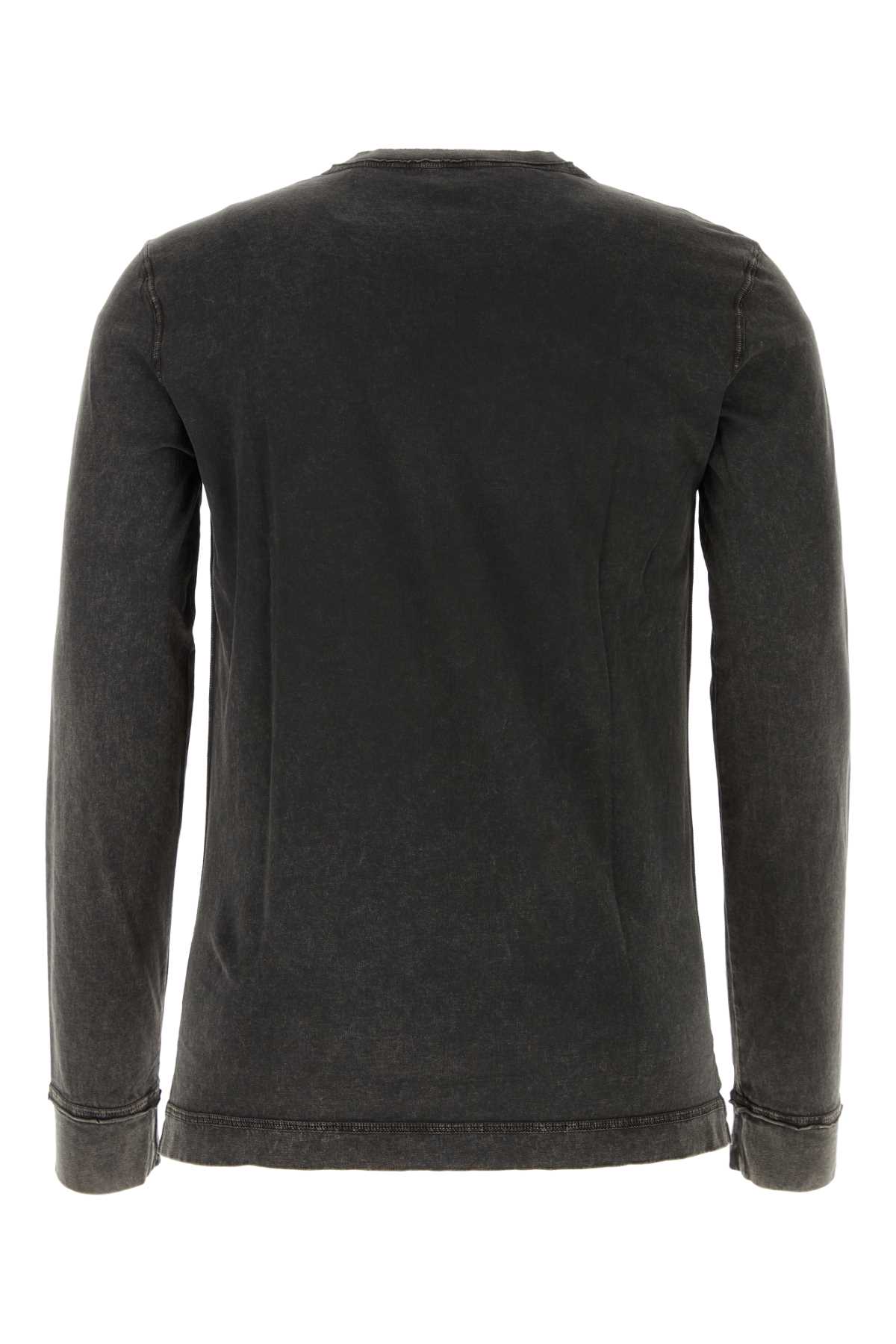 Shop Dolce & Gabbana Dark Grey Cotton T-shirt In N0000
