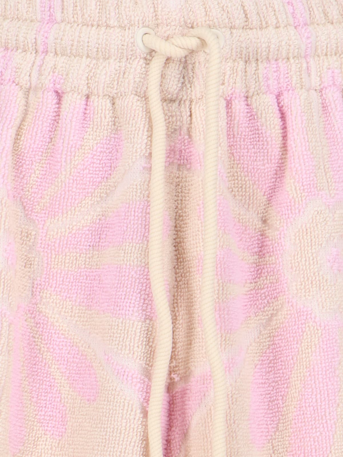 Shop Zimmermann Pop Terry Shorts In Pink