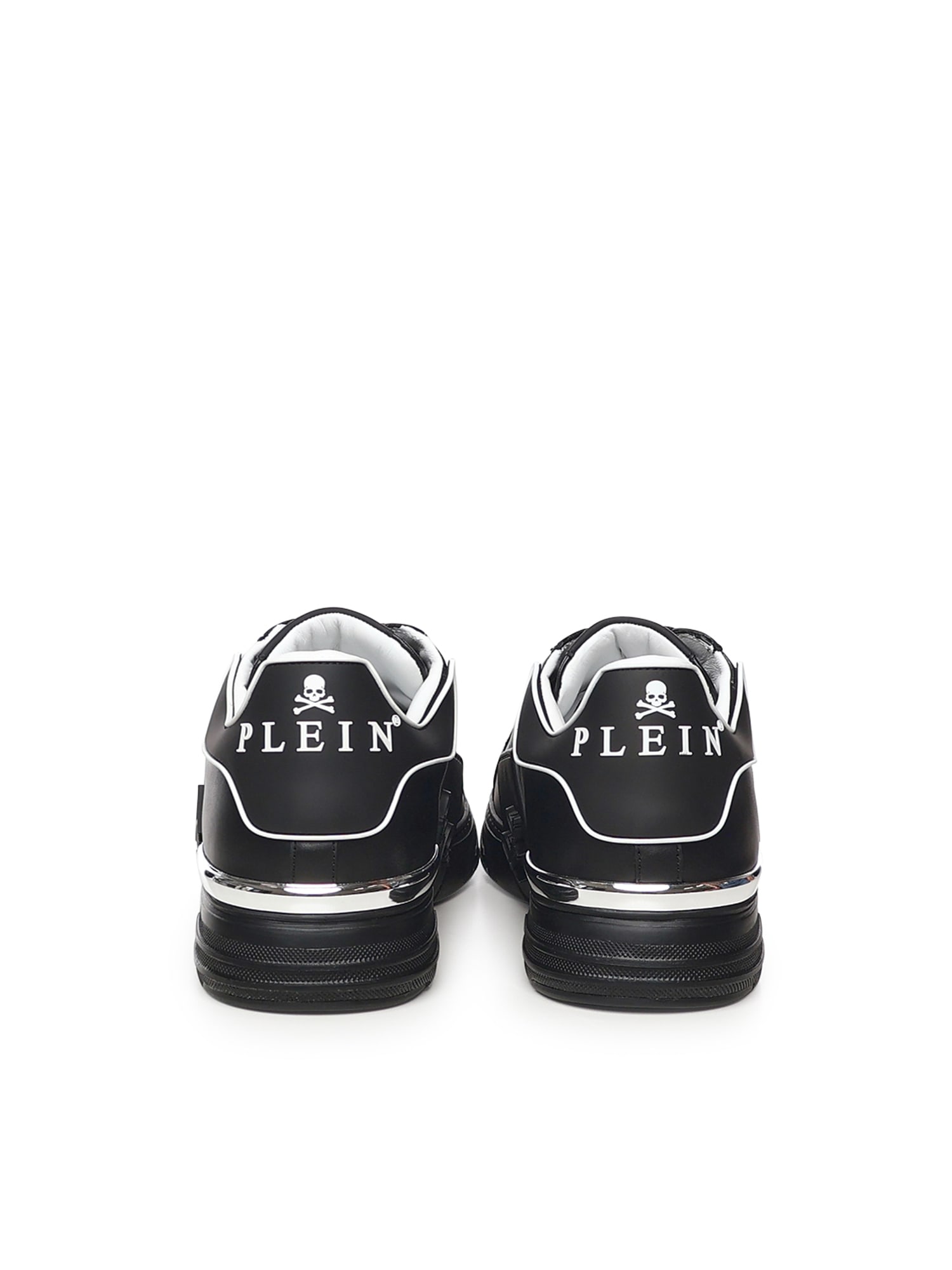 Philipp Plein Low Top Hexagon Sneakers In Black