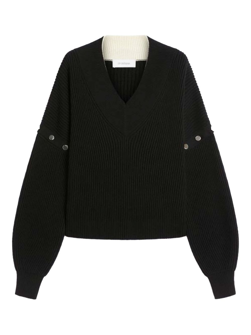 Sportmax Tay Oversized Jumper With Detachable Sleeves In Multi