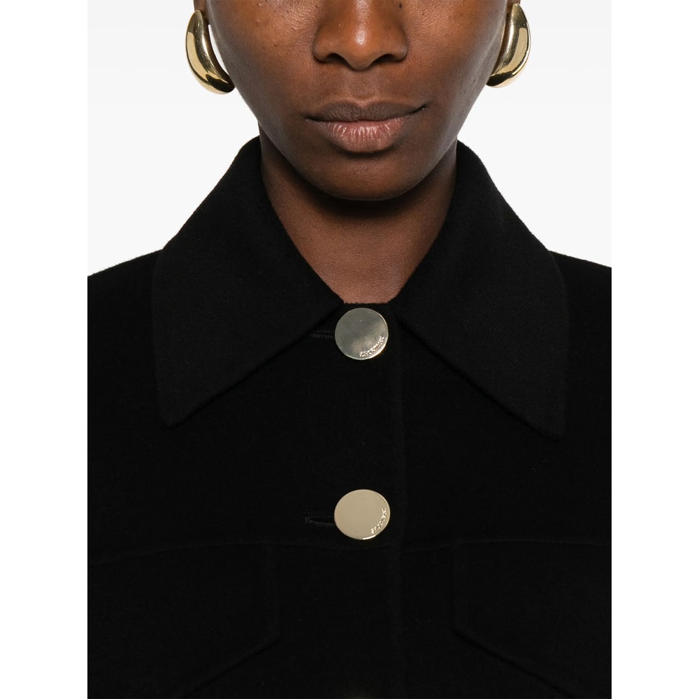 Sportmax Tailored Egeo Jacket Collared Neck In Black