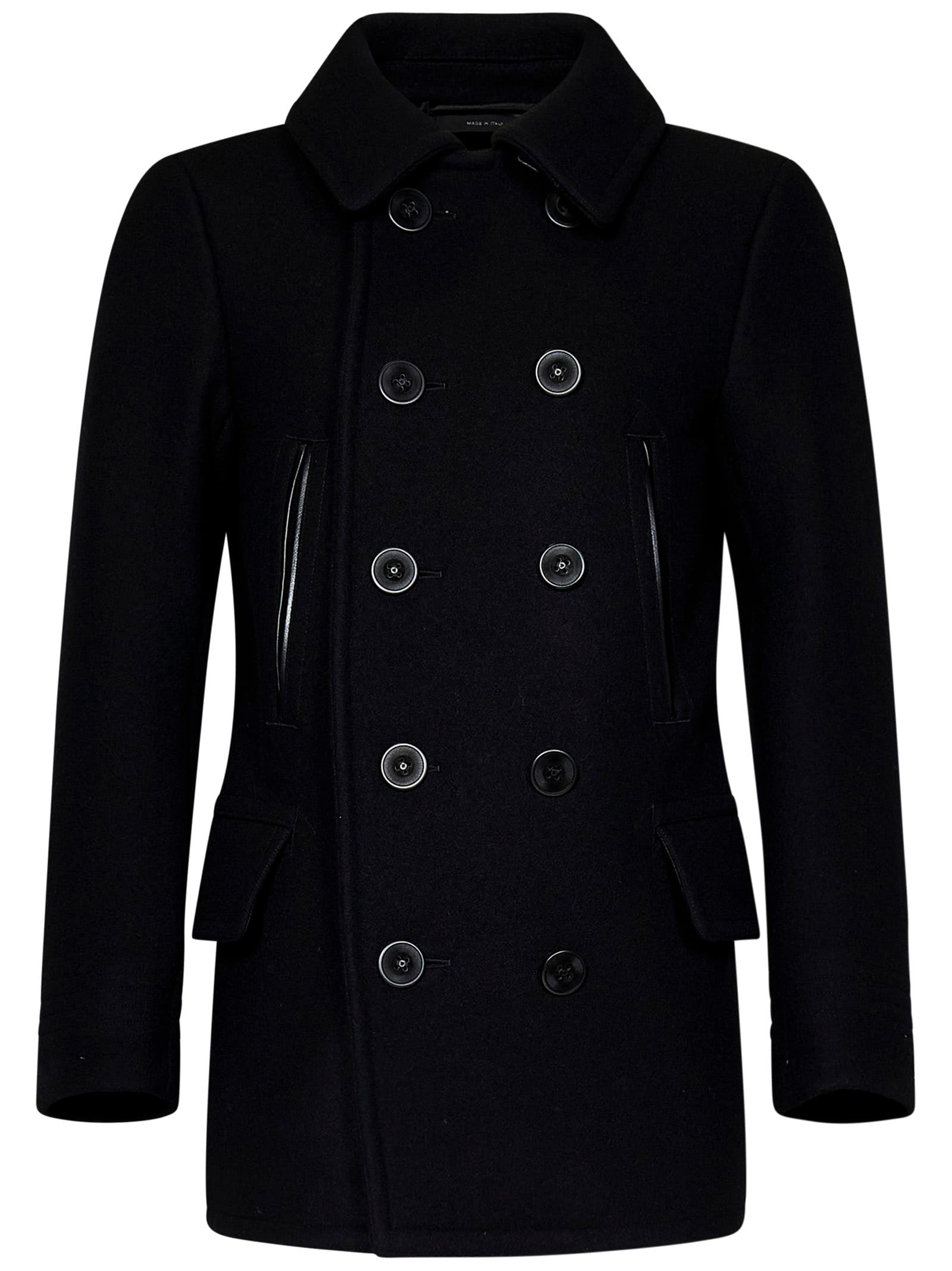 Shop Tom Ford Coat In Black