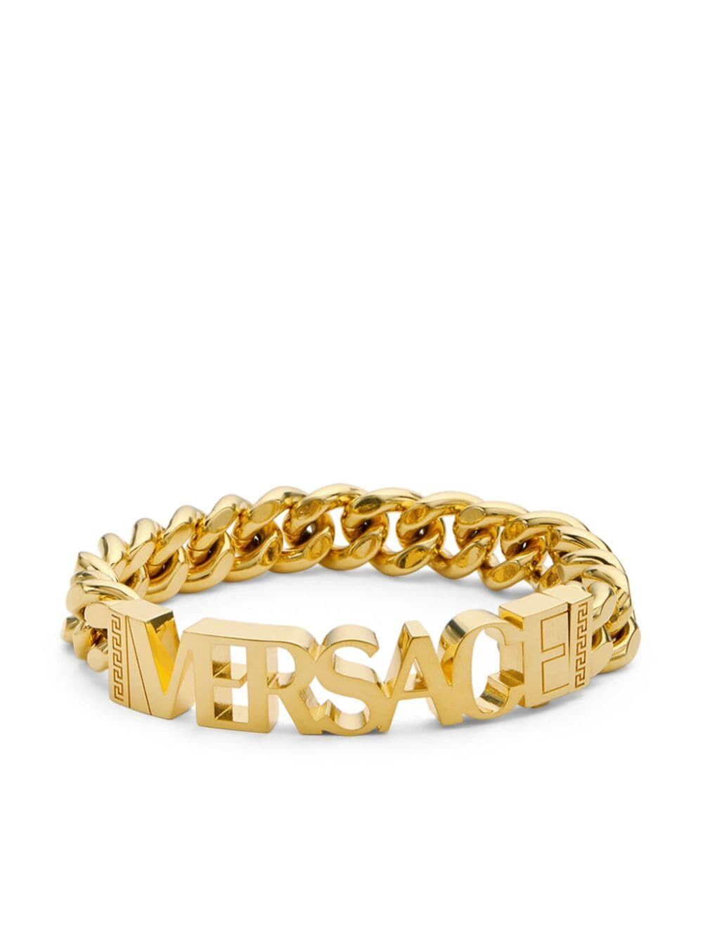 Shop Versace Bracelet Metal In  Gold