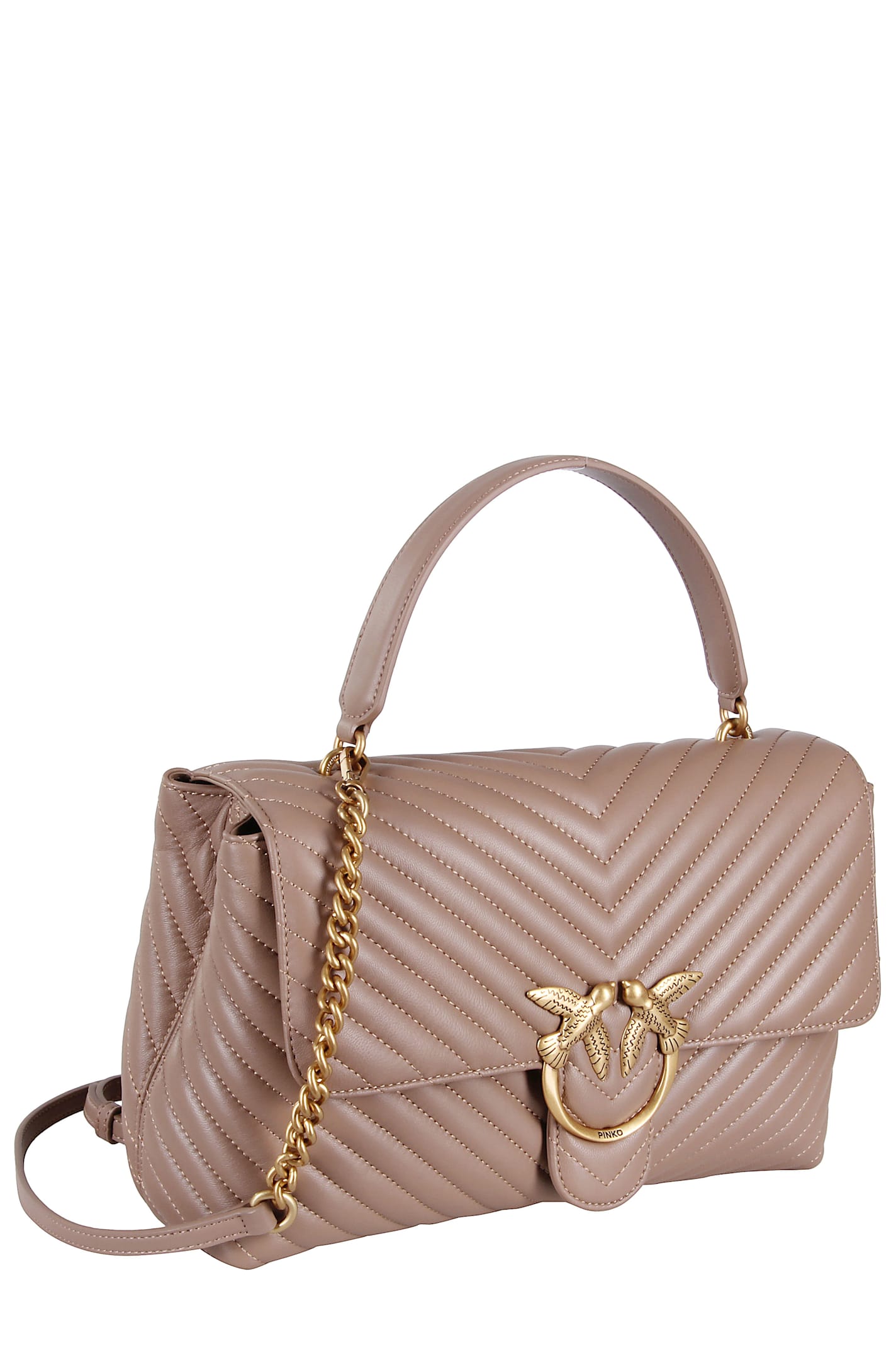 Pinko Large Lady Love Puff Tote Bag In Pink