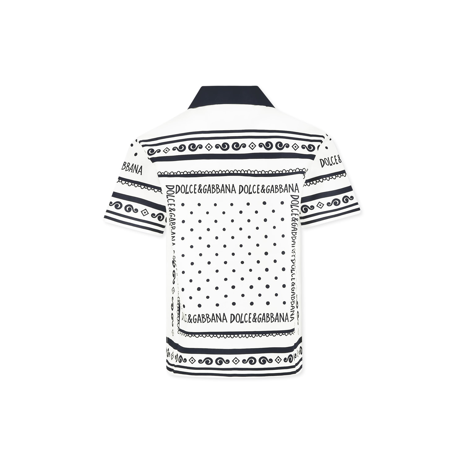 Dolce & Gabbana Short-sleeved Shirt In White