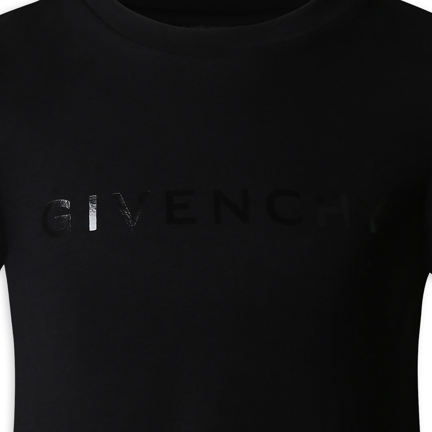 Givenchy Black Dress For Girl With Logo In Black