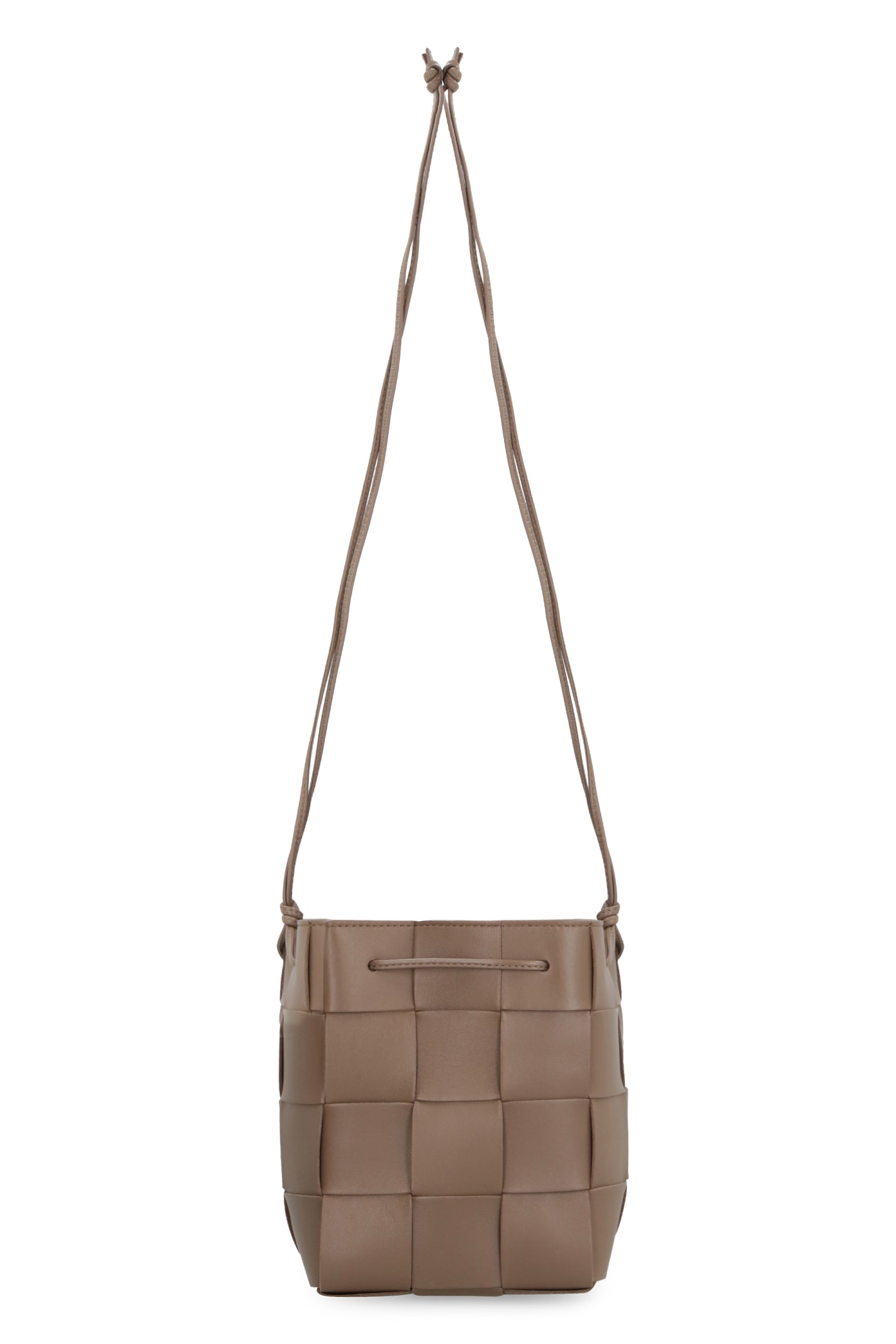 Shop Bottega Veneta Cassette Leather Bucket Bag