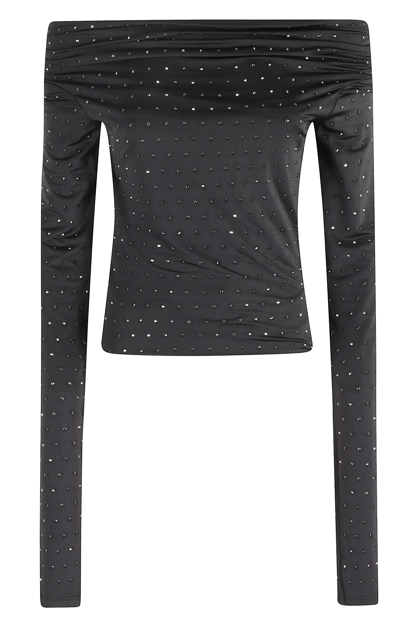 The Andamane Zaphyr Embellished Top In Black
