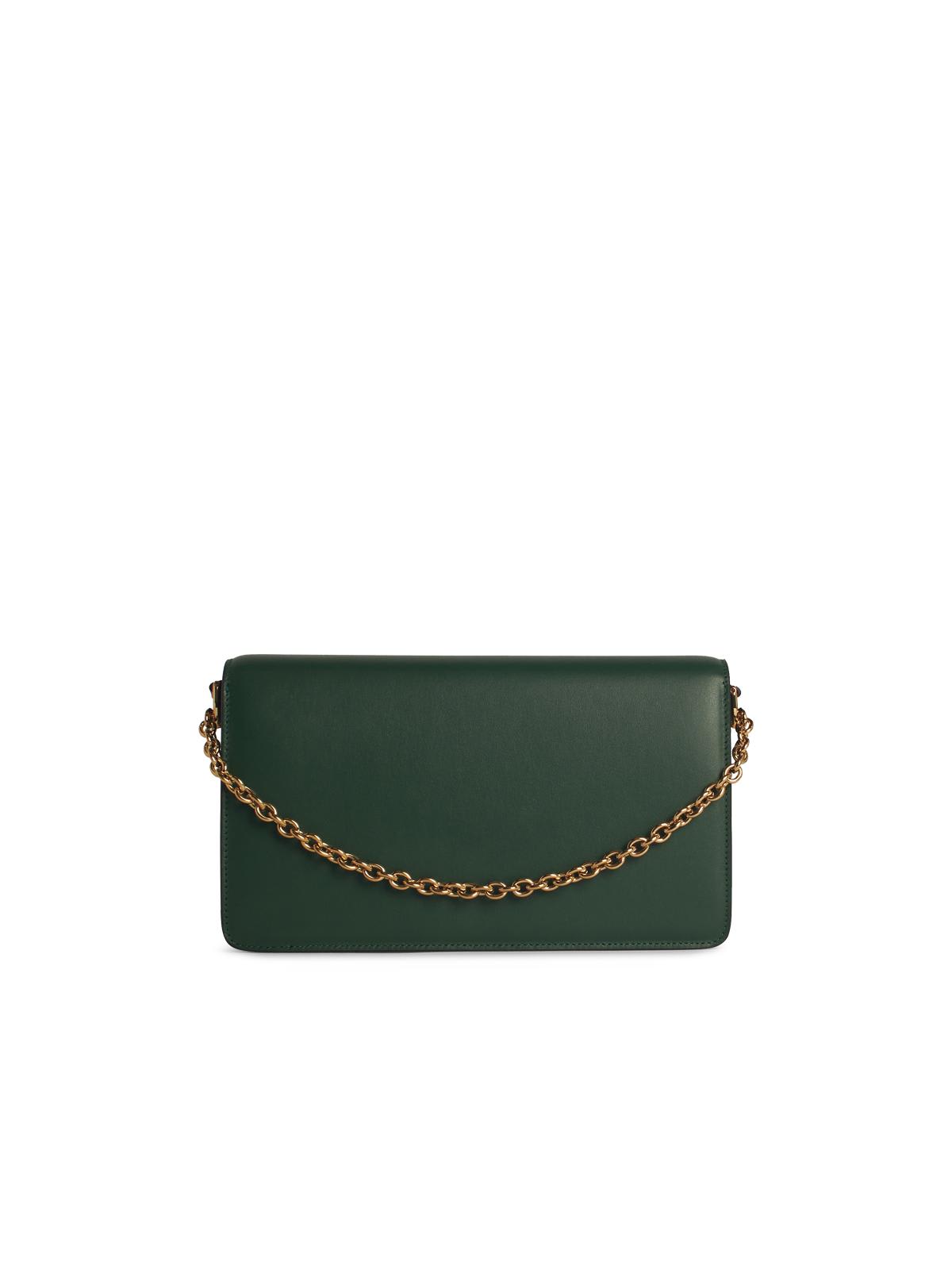 Shop Furla Green Leather Crossbody Bag