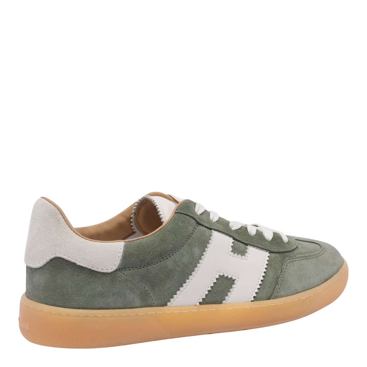 Hogan Cool Low-top Suede Sneakers In Green