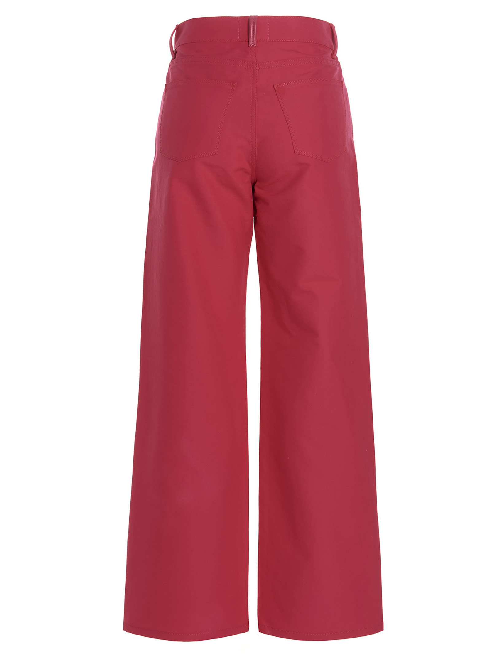 Shop Wandler Flare Pants In Fuchsia