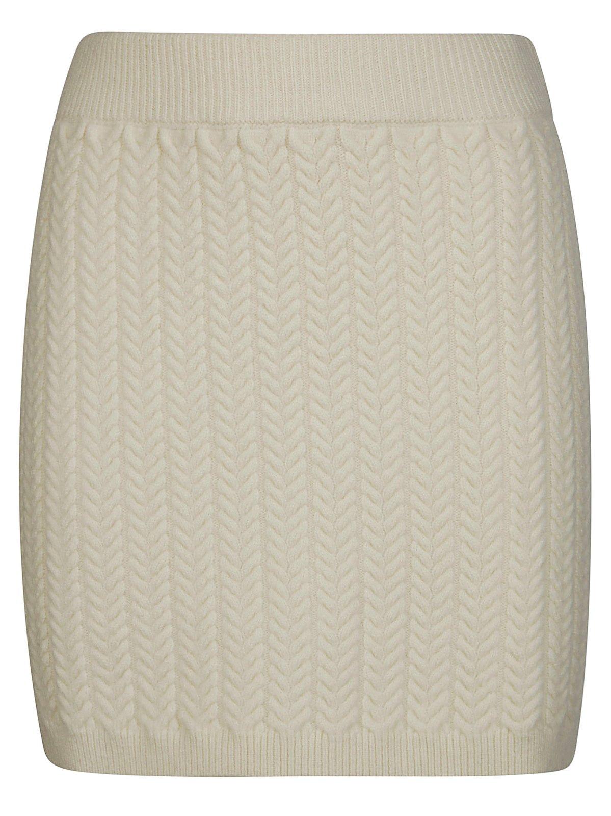 High Waist Knitted Skirt