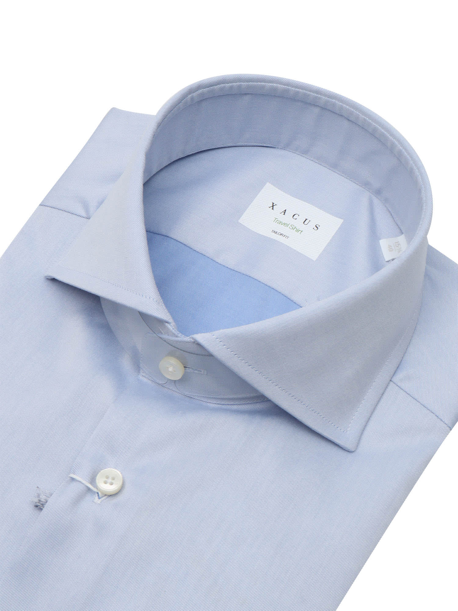 Xacus Light Blu Shirt With Pockets In Blue