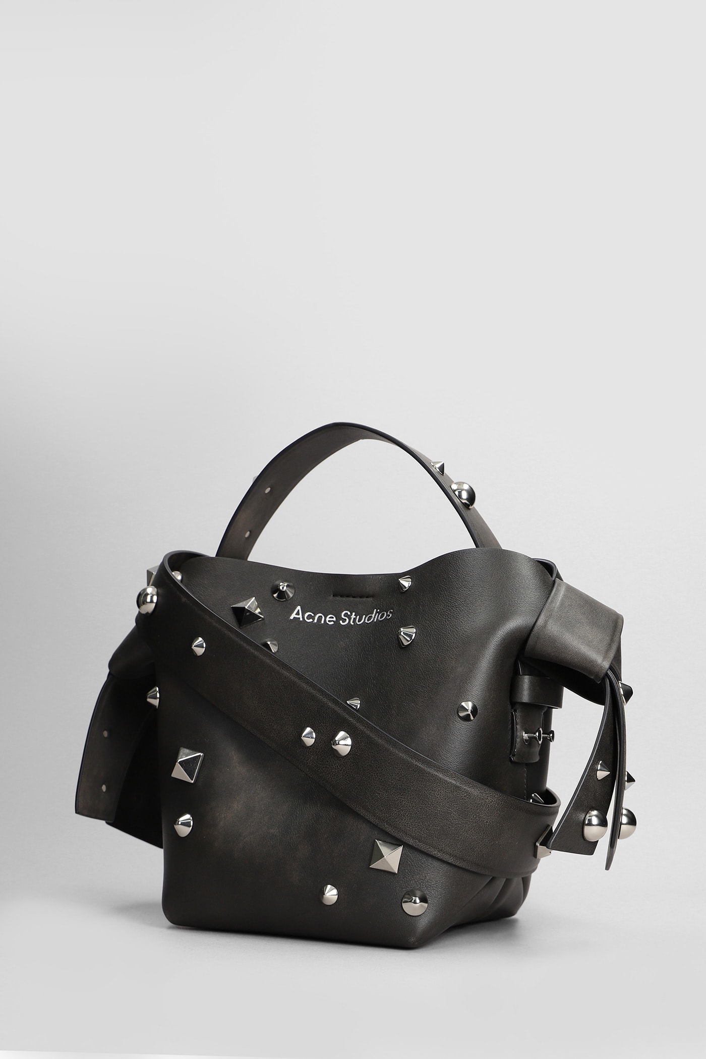 Acne Studios Musubi Shoulder Bag In Brown Leather In Brown
