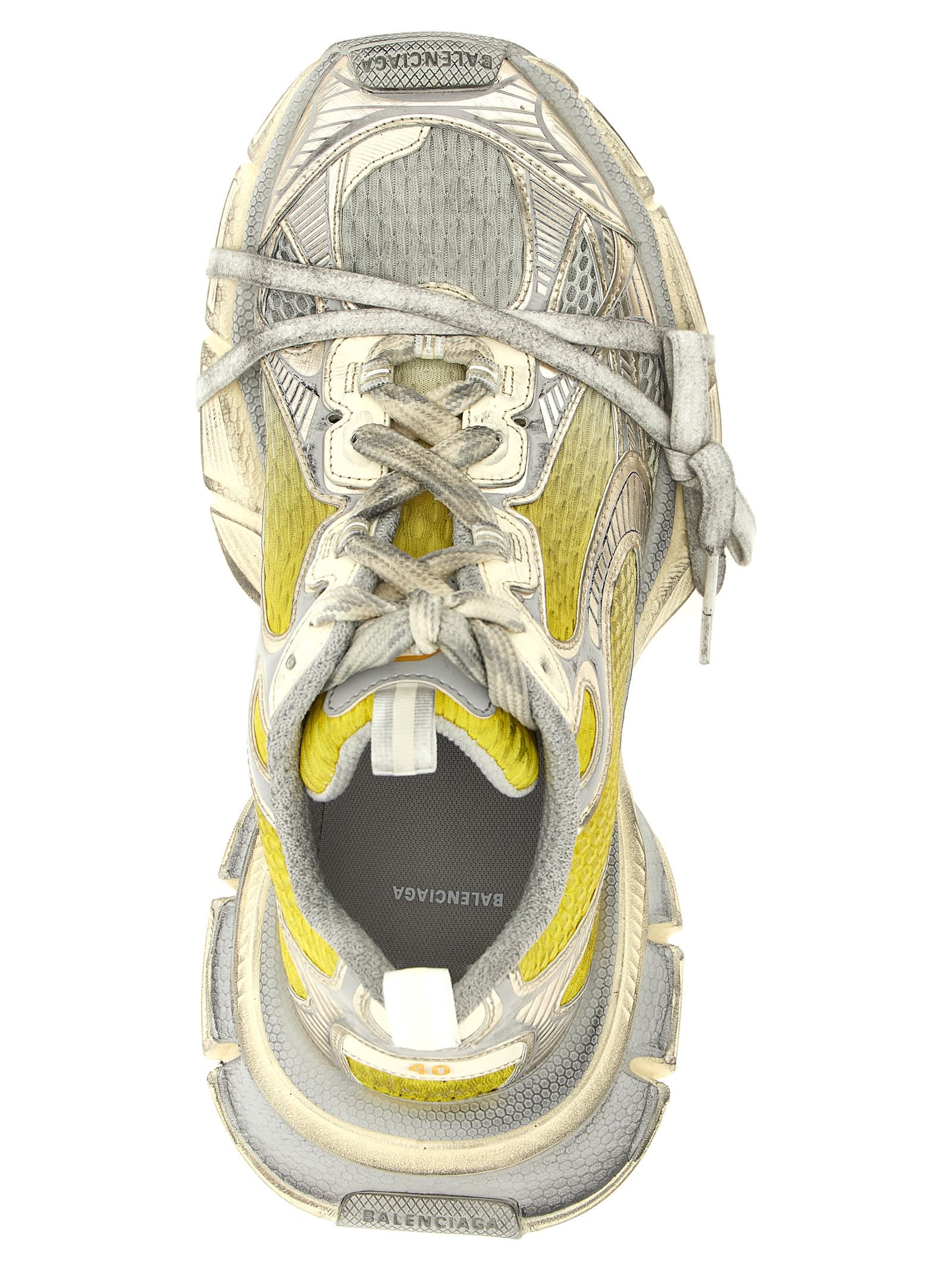Balenciaga 3xl Panelled Lace-up Sneakers In Multi
