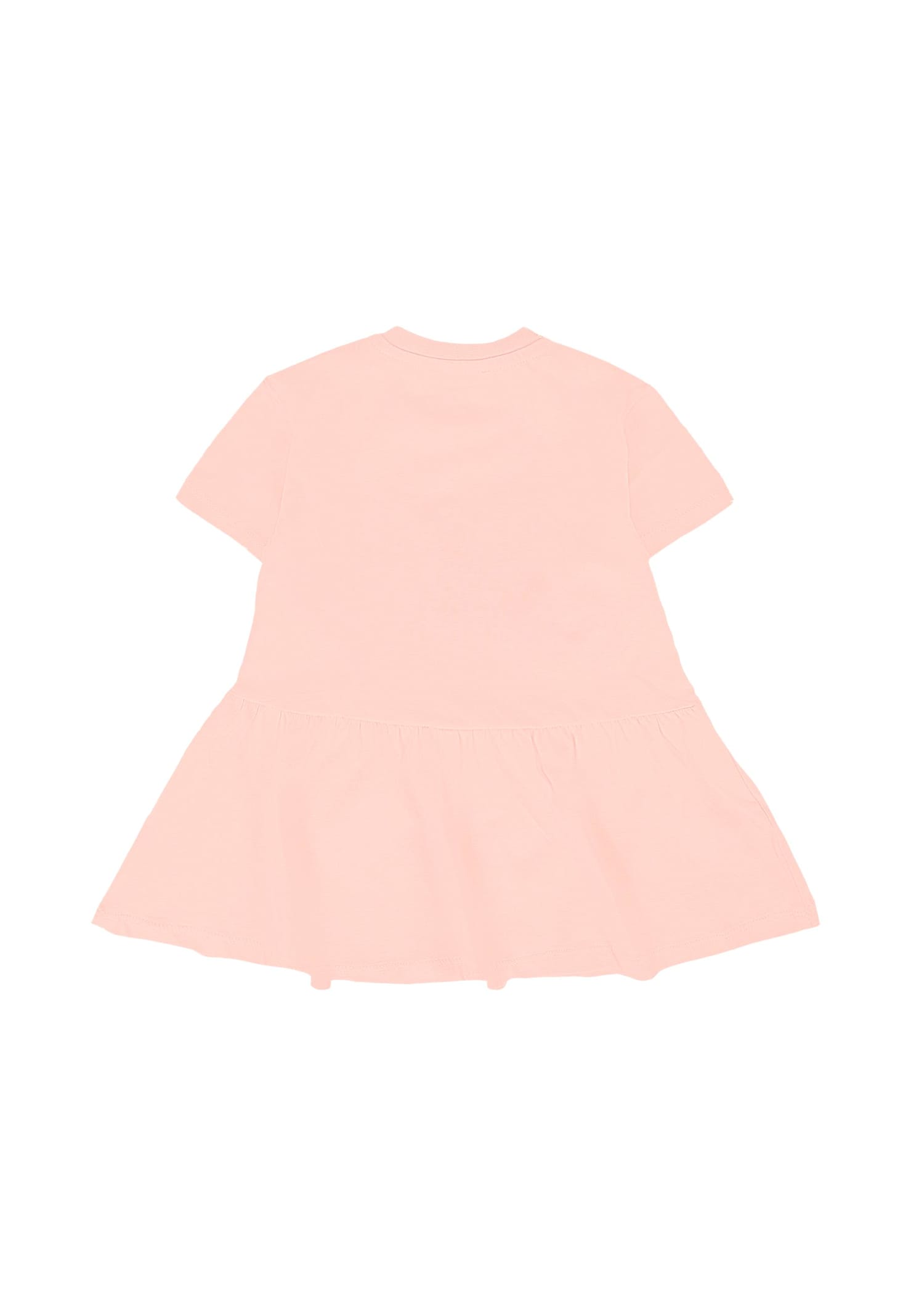 Kenzo Pink Dress For Baby Girl With Poppy In Pink