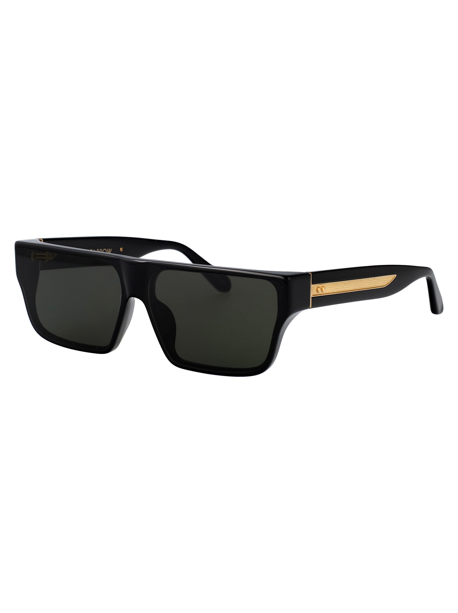 Linda Farrow Sunglasses Lfl1501 C1 Sun C1 In Black/yellowgold/grey