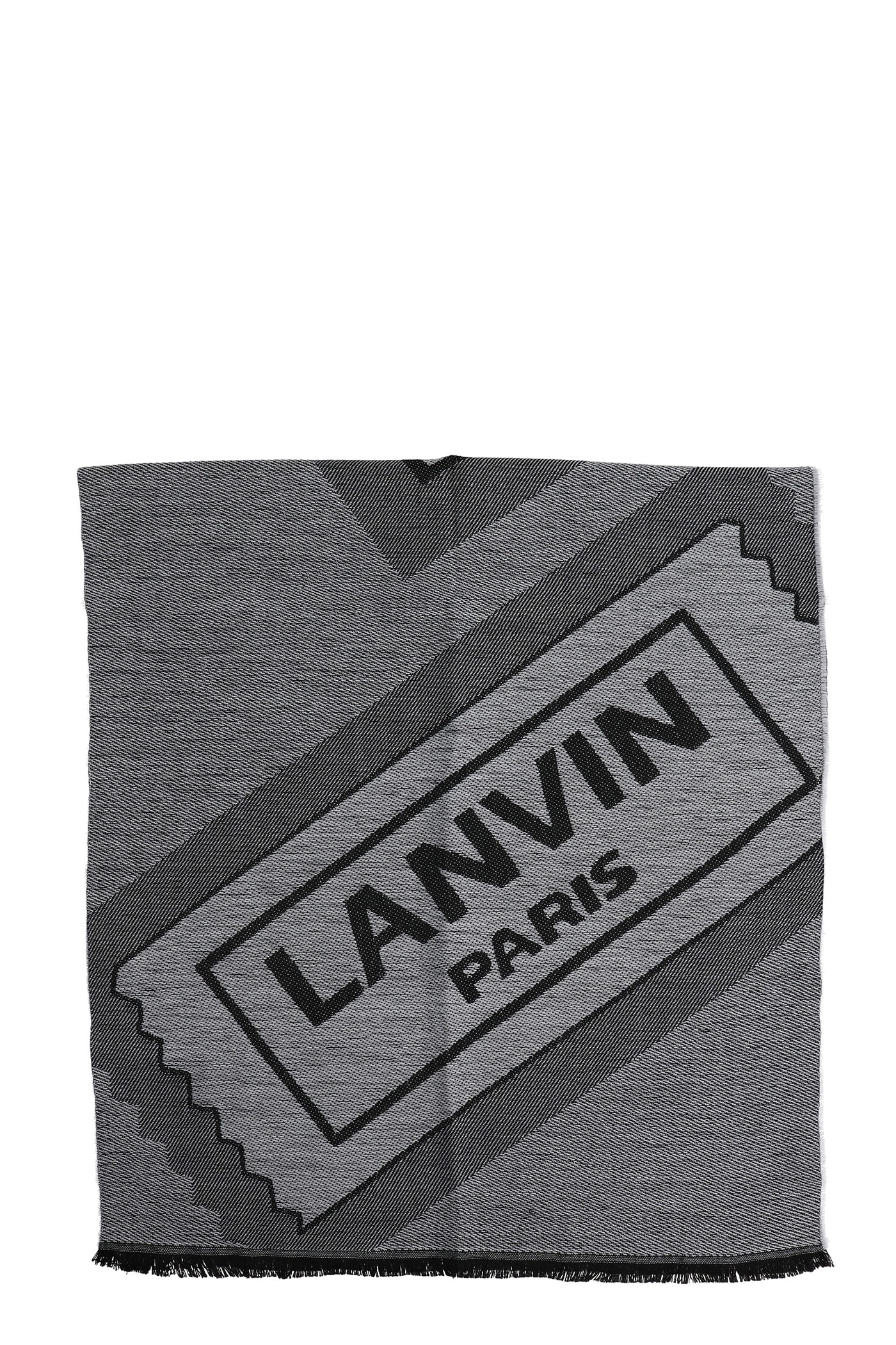 Lanvin Scarve In Black Wool