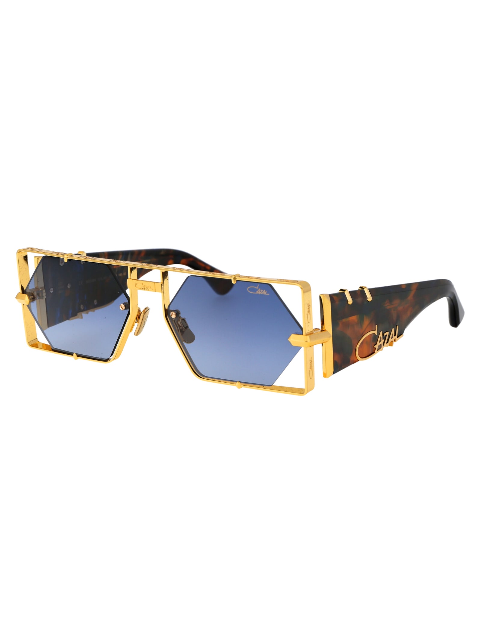 Shop Cazal Mod. 004 Sunglasses In 002 Gold Havana