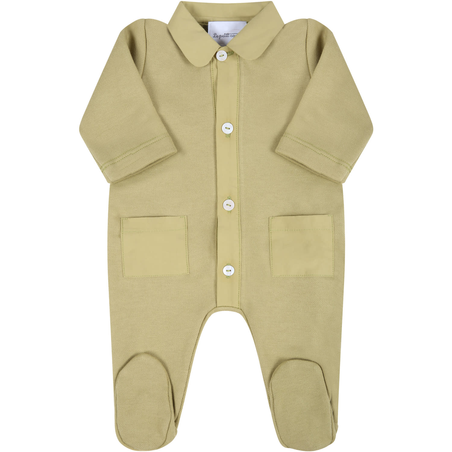 Le Petit Coco Green Babygrow For Baby Kids