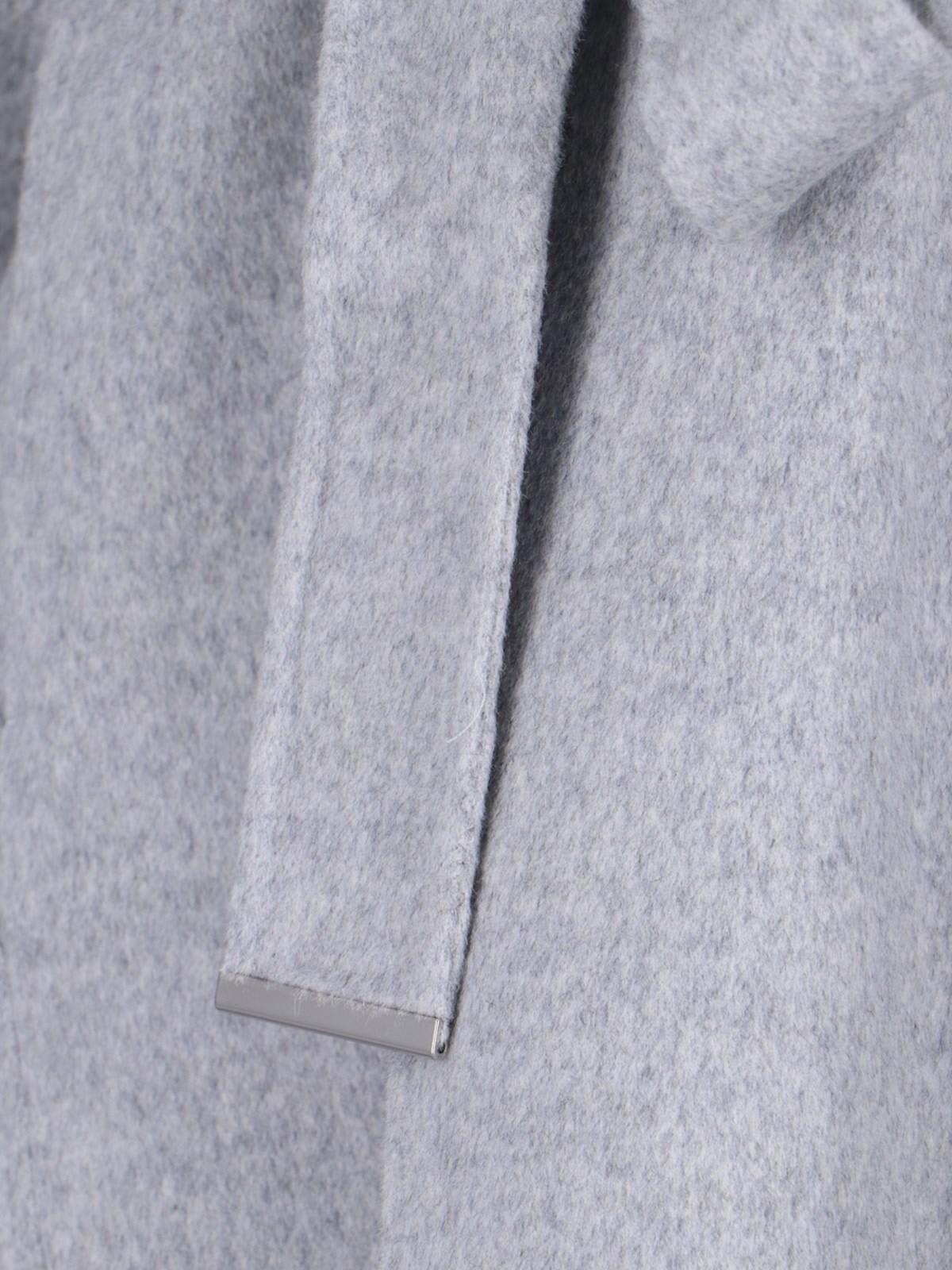 Shop Calvin Klein Wool Blend Coat In Grey